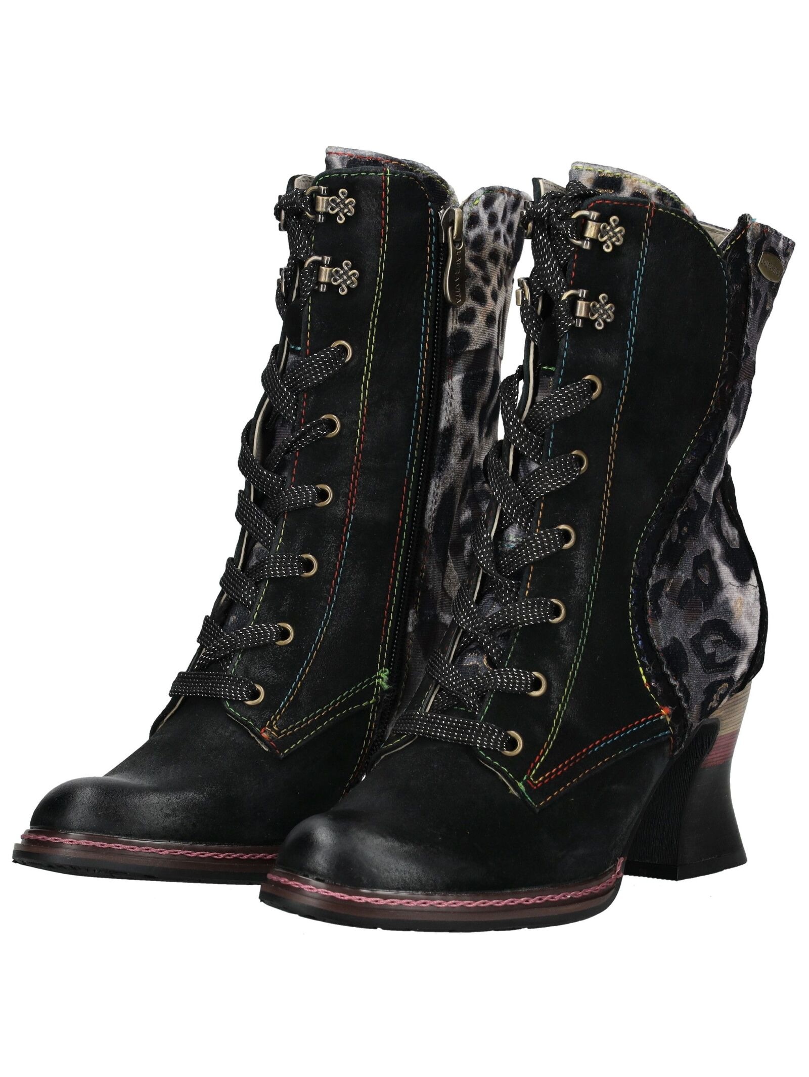 LAURA VITA Schnürstiefelette »LAURA VITA Stiefelette Leder/Textil«