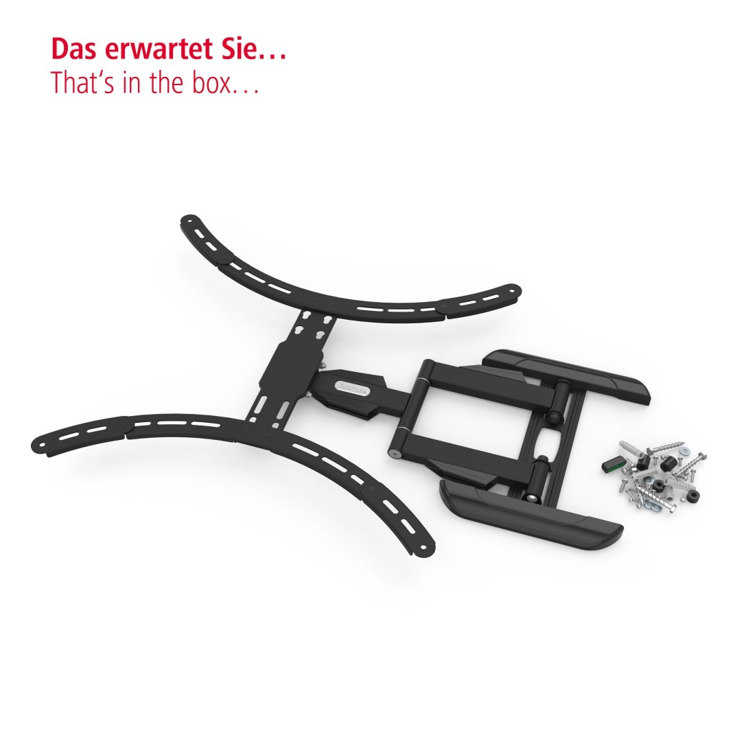 Hama TV-Wandhalterung »Halterung, schwenkbar, neigbar, ausziehbar von 94 - 191 cm (37" - 75")«, bis 191 cm Zoll, max. 45 kg