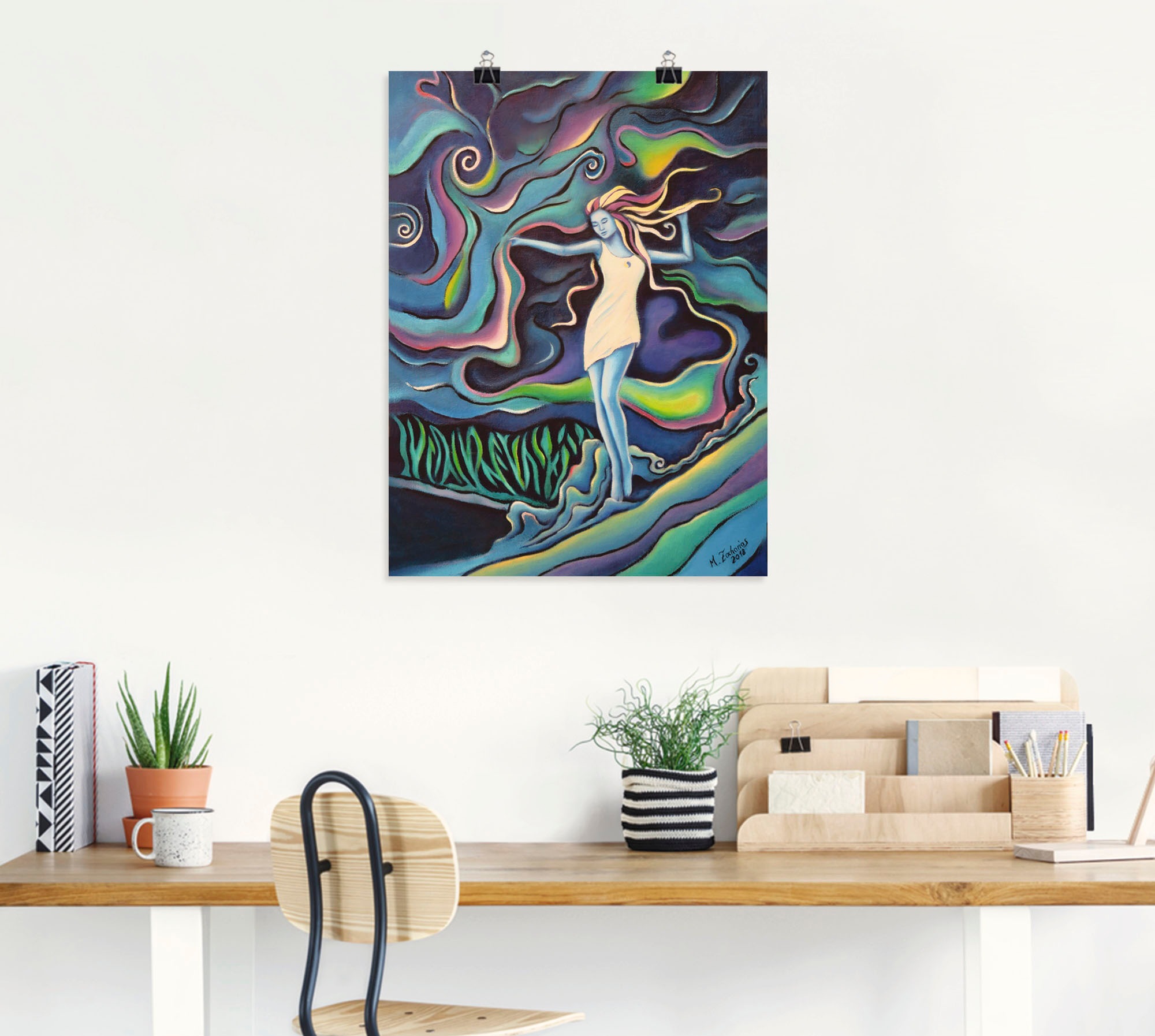Artland Wandbild »Göttin | (1 St.), als klassische Wandaufkleber Fantasie, Poster Größen oder versch. der BAUR in Leinwandbild, Elemente«, kaufen Alubild