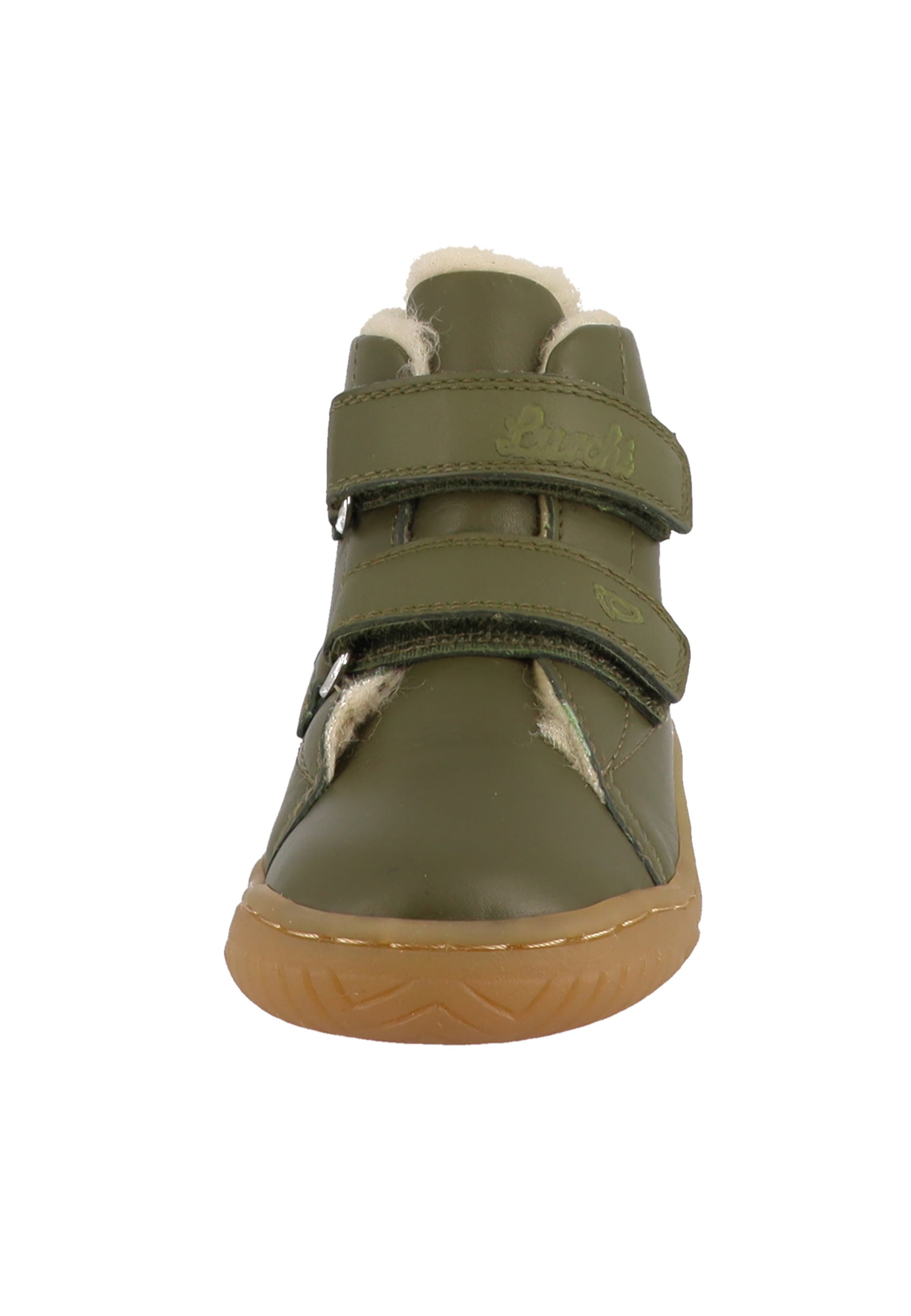 Stiefel LURCHI "Lurchi Joker Barefoot", Jungen, Gr. 34, olive, Leder, Schuhe Stiefel