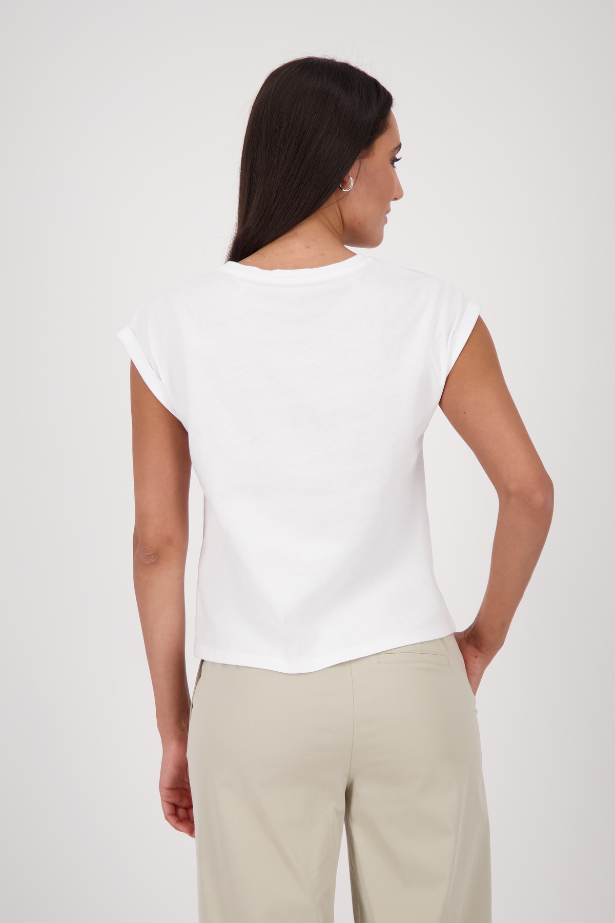 Monari T-Shirt »Shirt Fische + Pailetten«, Mit Rundhalsausschnitt