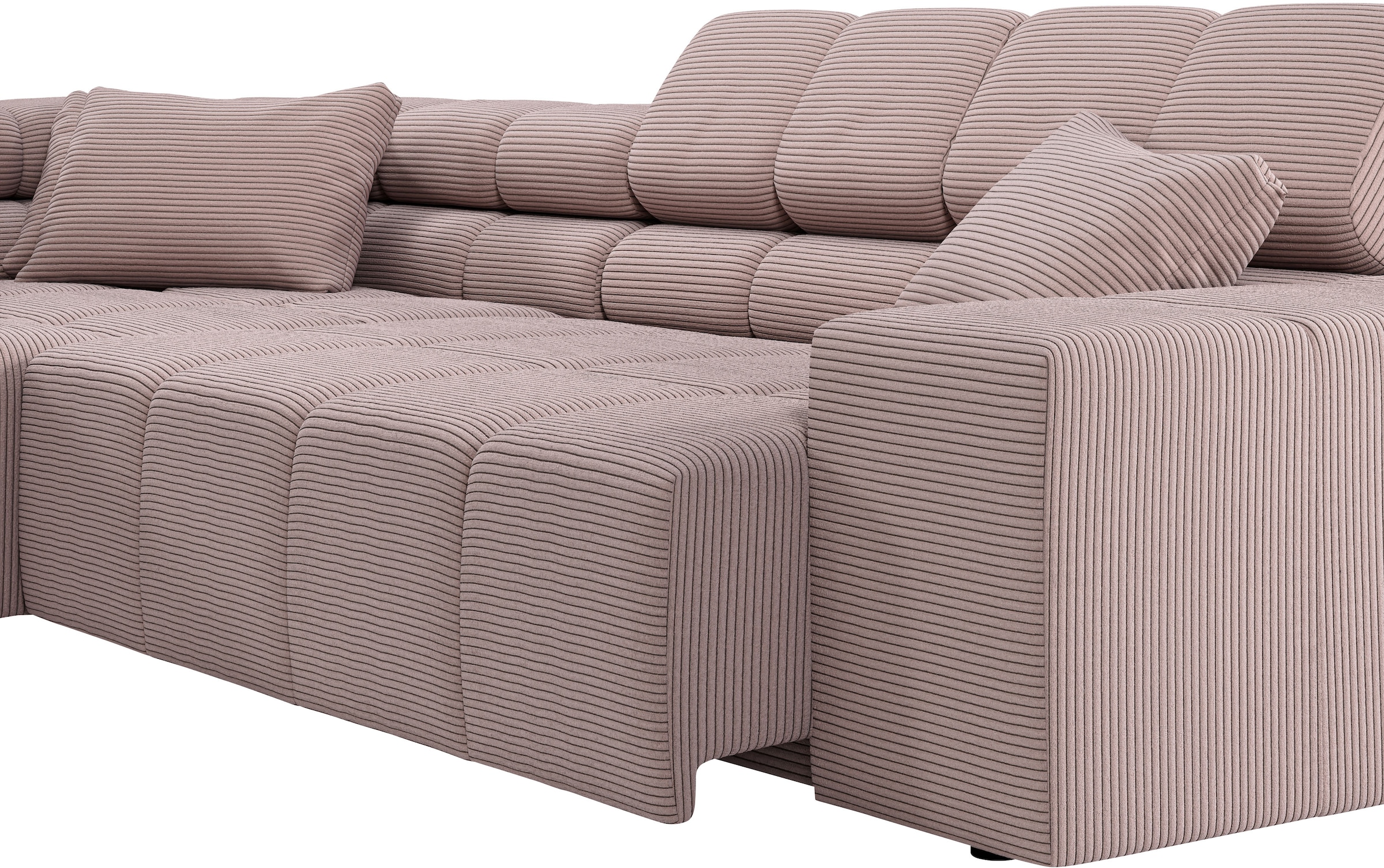 INOSIGN Ecksofa »Ancona incl. Kopfteilverstellung, OTTOs Choice, Breite 319cm, L-Form«, wahlweise motorische Sitztiefenverstellung, auch in Cord + Easy Care