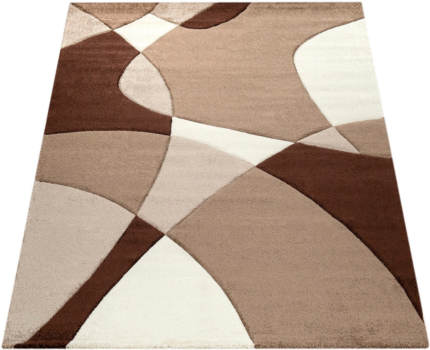 Paco Home Teppich "Diamond 664" rechteckig 15 mm Höhe 3D-Design, Kurzflor, günstig online kaufen