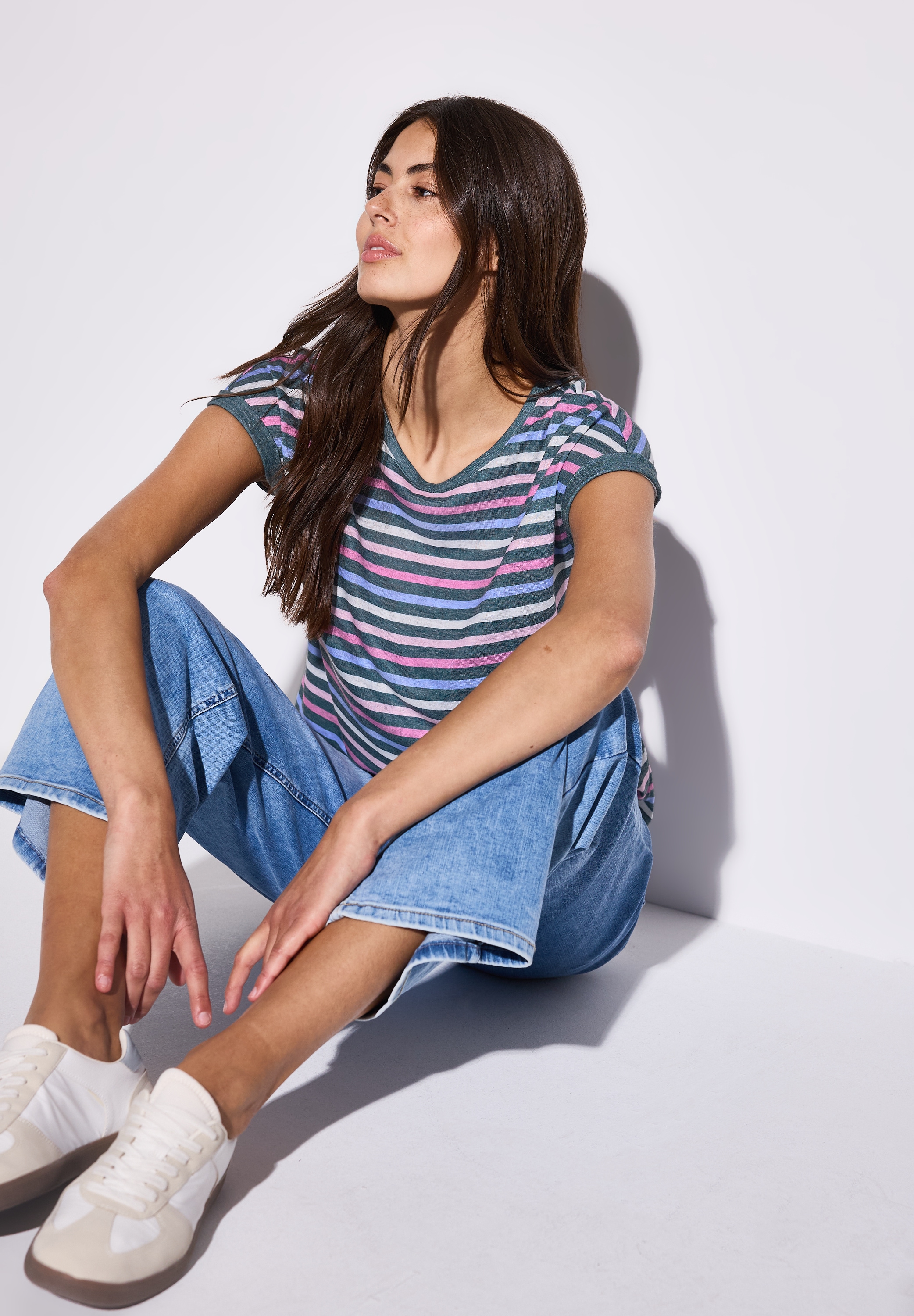 STREET ONE Shirttop, mit Streifenmuster