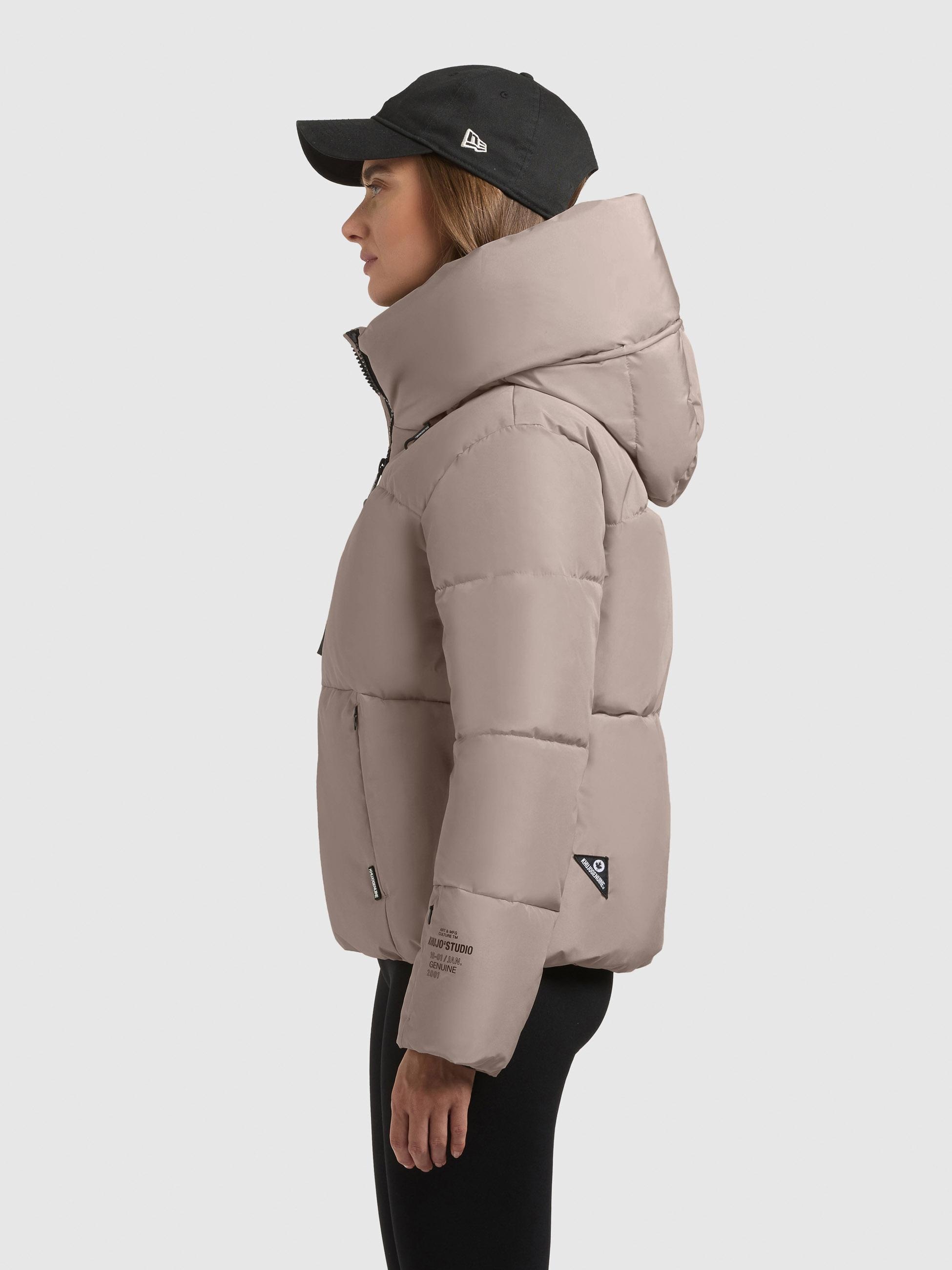 khujo Outdoorjacke "Audrey Matt", mit Kapuze, Warme Winterjacke mit verstel günstig online kaufen