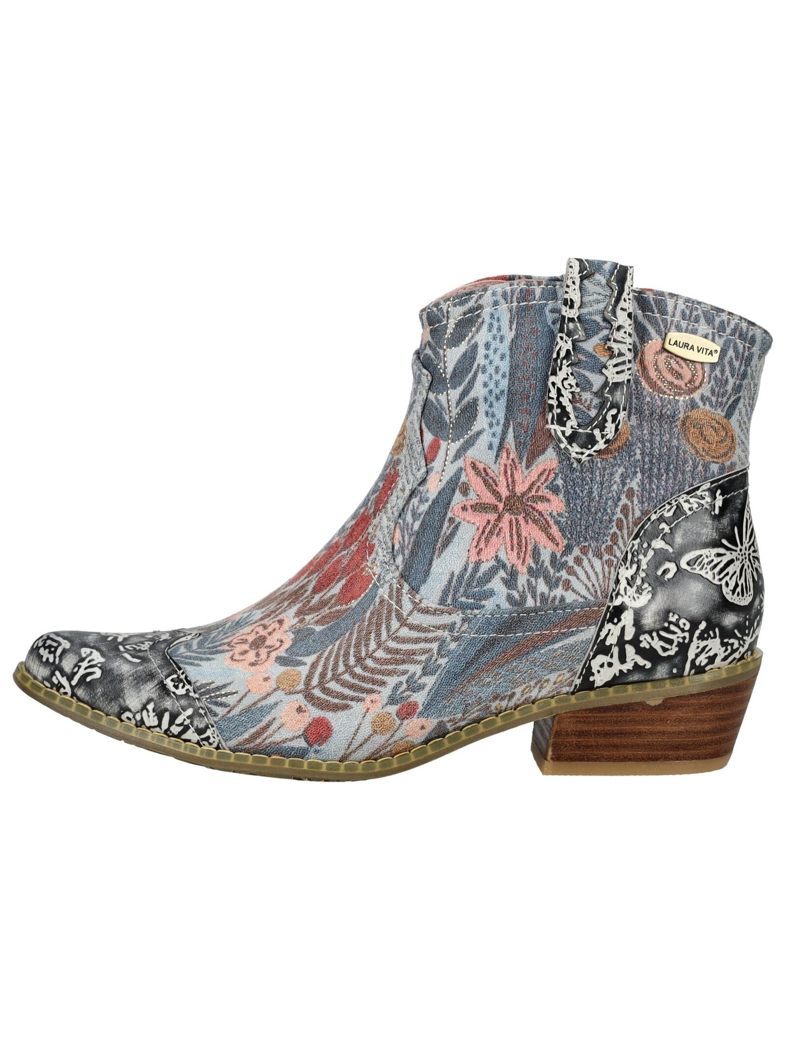 LAURA VITA Bikerboots "LAURA VITA Stiefelette Leder/Textil" günstig online kaufen