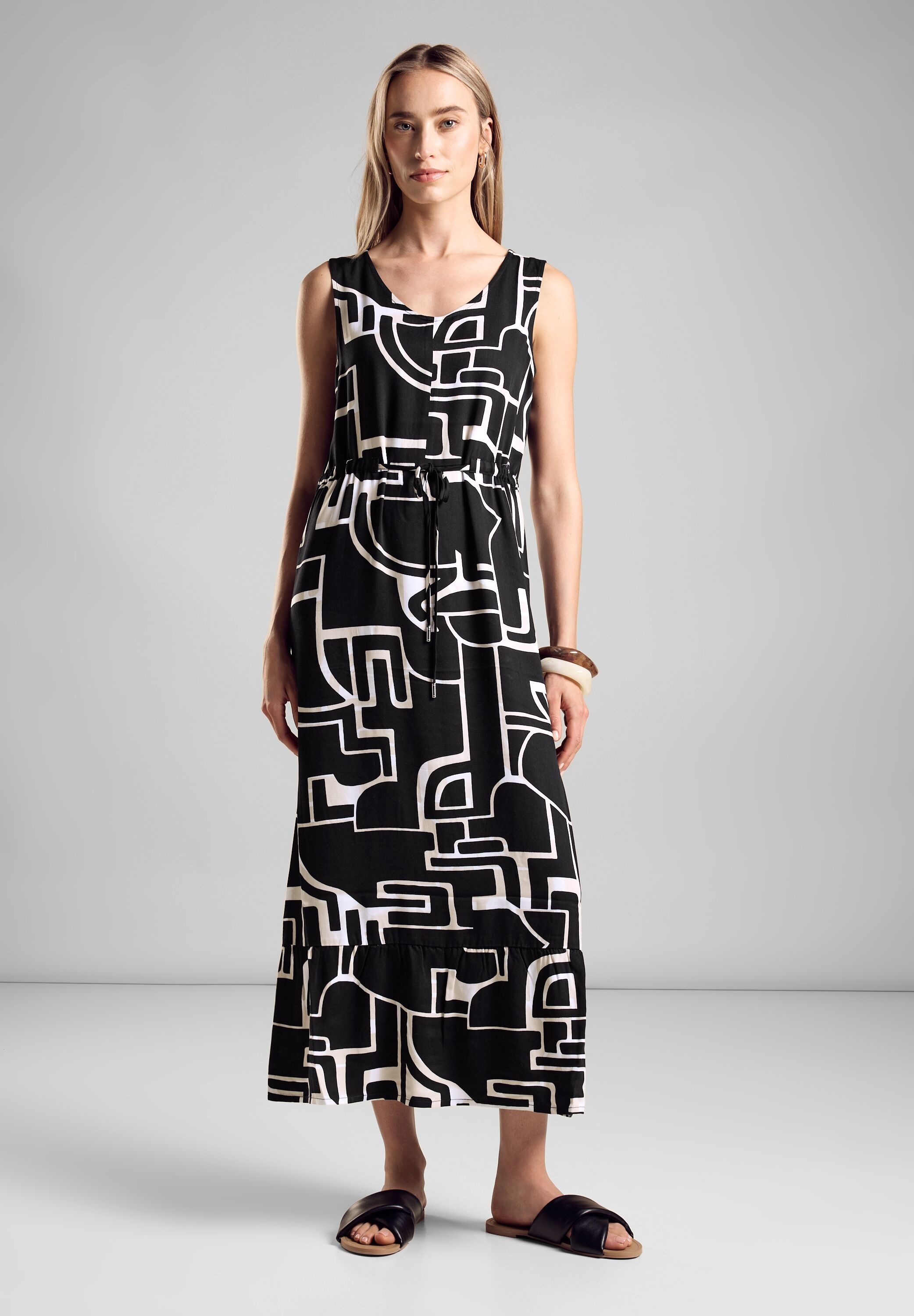 STREET ONE Maxikleid Ohne Taschen aus Viskose günstig online kaufen