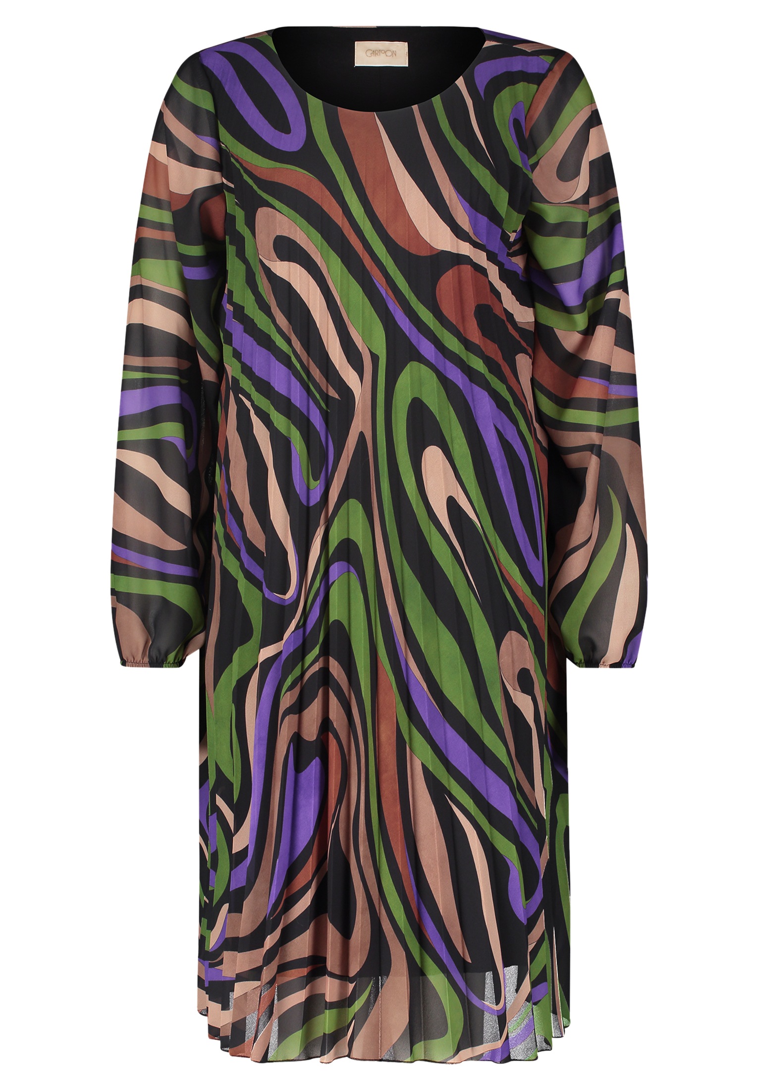 Cartoon Plisseekleid »Cartoon Plisseekleid mit Muster«, Druck