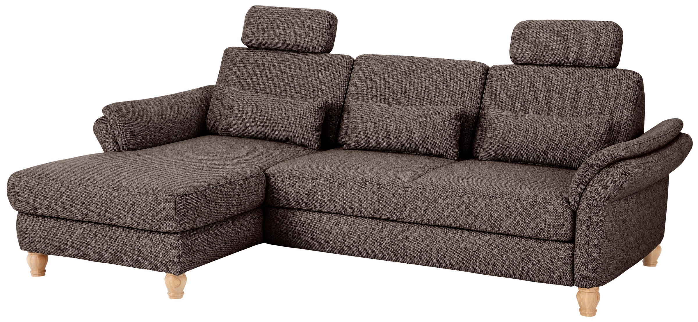 Home affaire Ecksofa »Palace L-Form«, incl. Sitztiefenverstellung, wahlweise mit Bettfunktion und Stauraum