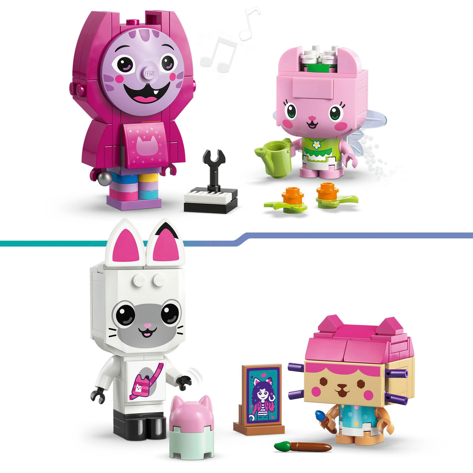 LEGO® Konstruktionsspielsteine »Gabbys Katzenfreunde aus LEGO Steinen (11215), LEGO Gabby's Dollhouse« Made in Europe