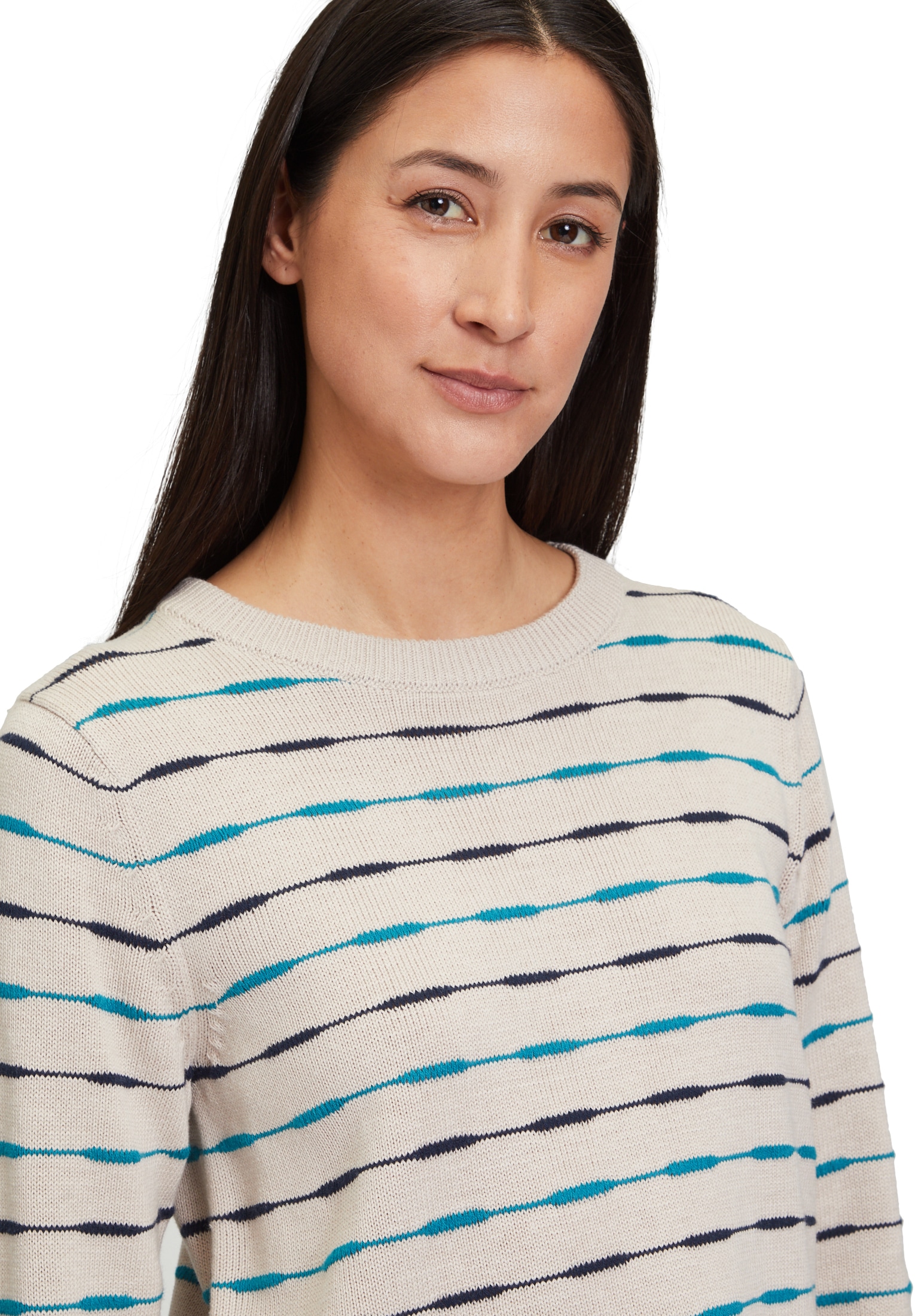 Betty&Co Strickpullover »Betty & Co Damen Strickpullover mit Rippbündchen«, (1 tlg.), Rippbündchen