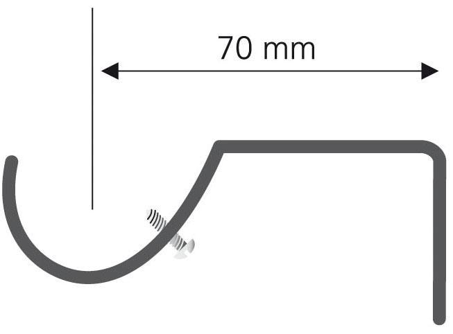 Liedeco Träger, (Set, 2 St.), für Gardinenstangen Ø 16 mm