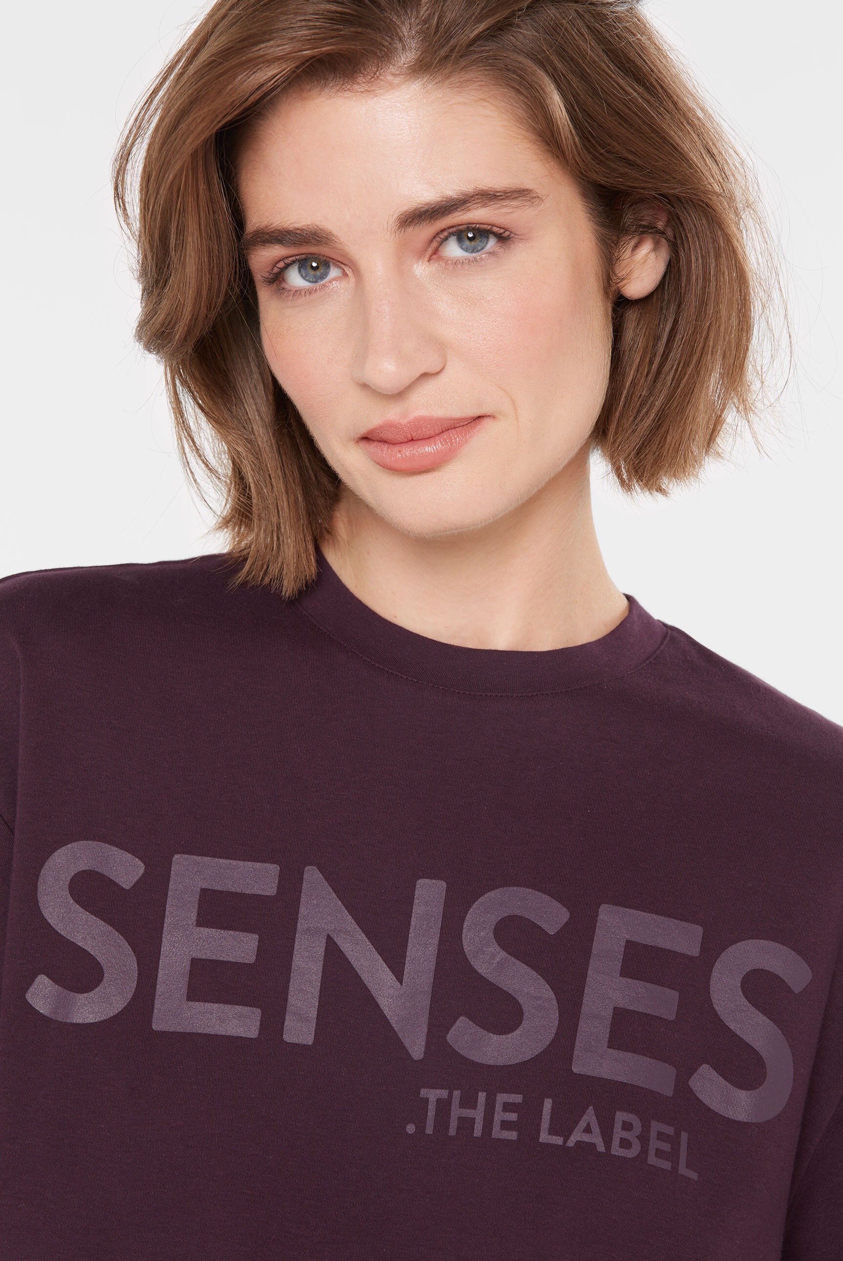 SENSES.THE LABEL Rundhalsshirt, aus Baumwolle