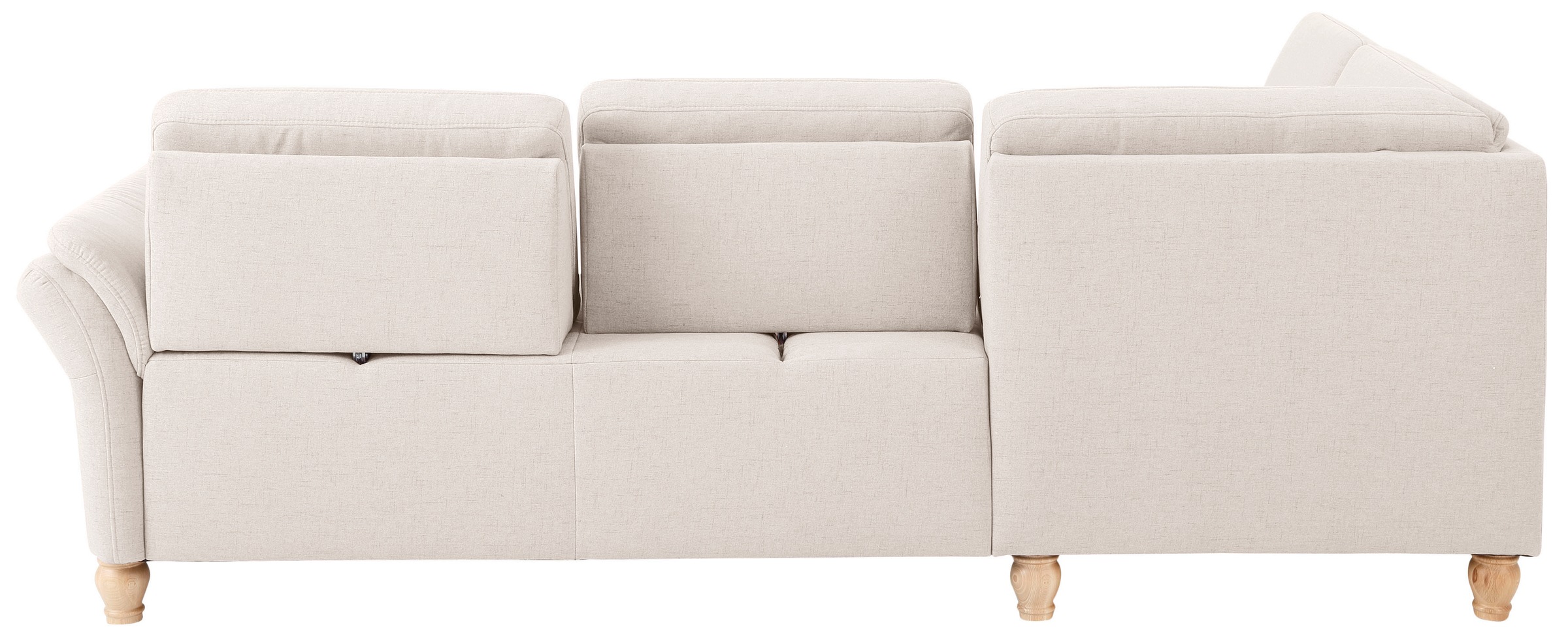 Home affaire Ecksofa »Palace L-Form«, incl. Sitztiefenverstellung, wahlweise mit Bettfunktion und Stauraum