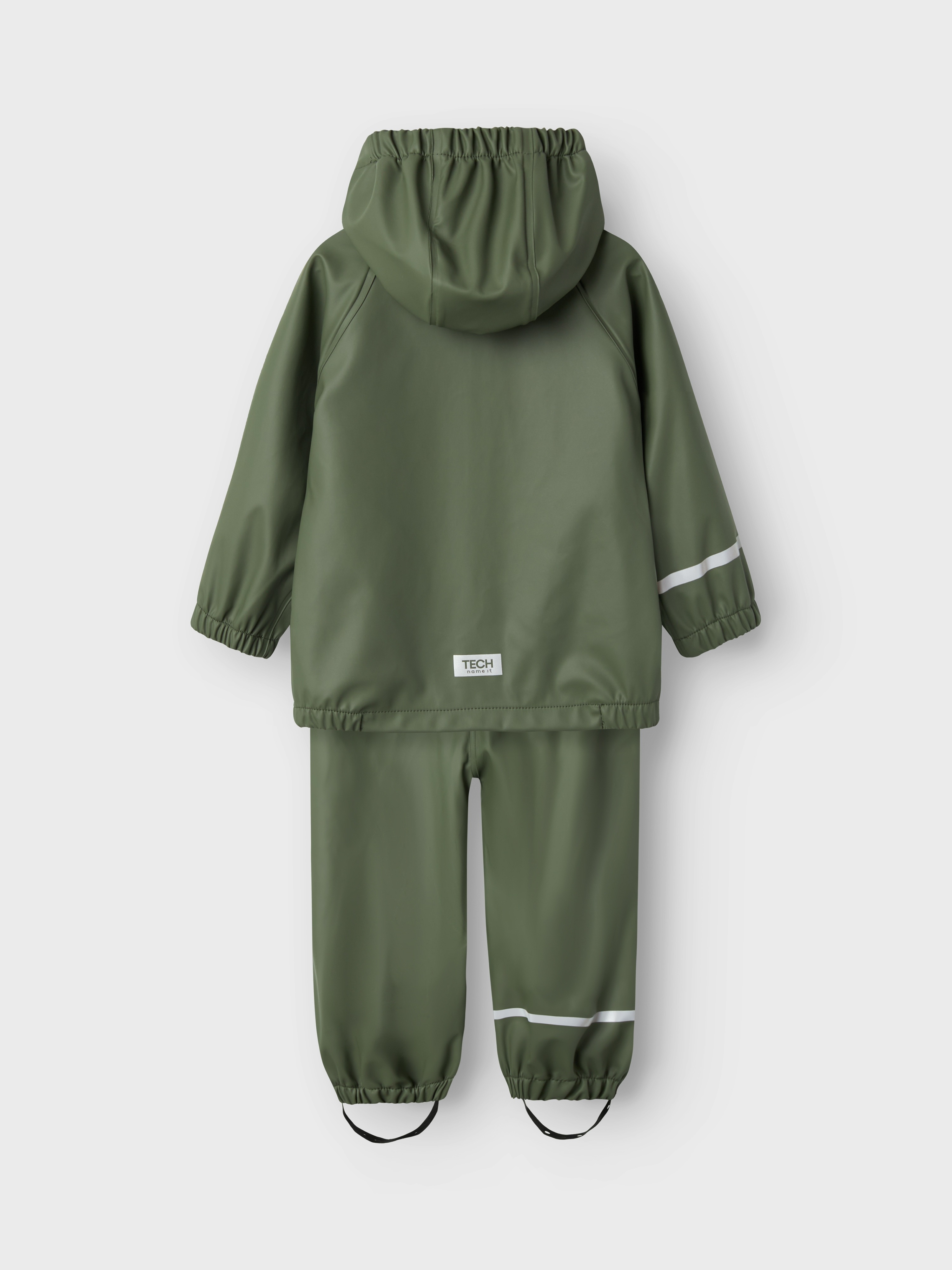 Thumbnail - Name It Regenmantel "NKNDRY10 für Mädchen mit Regenjacke und Hose im Set" Set, 2 tlg. unifarben, casual, regular fit, Ku...