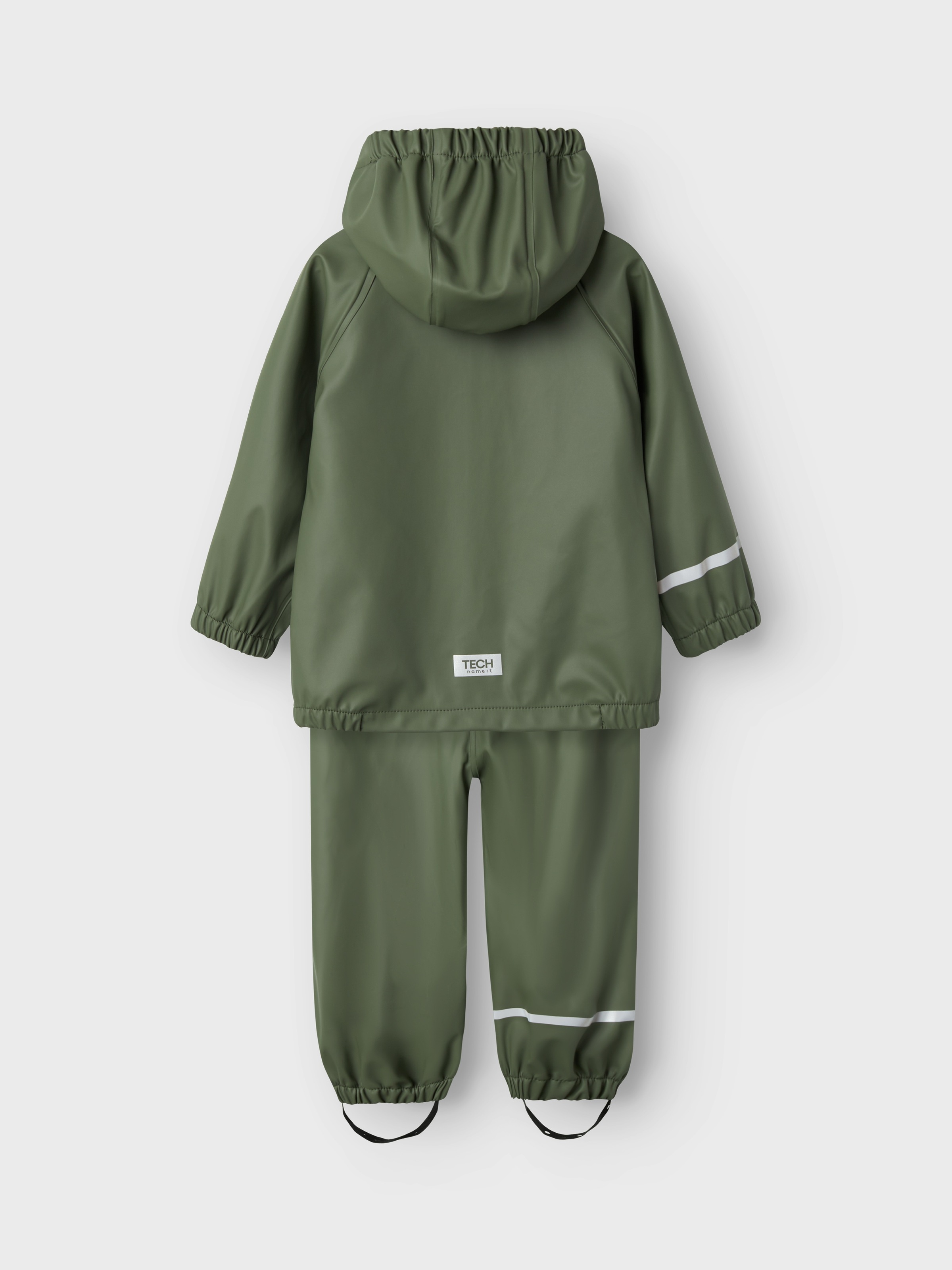 Thumbnail - Name It Regenmantel "NKNDRY10 für Mädchen mit Regenjacke und Hose im Set" Set, 2 unifarben, casual, regular fit, Kunstfa...