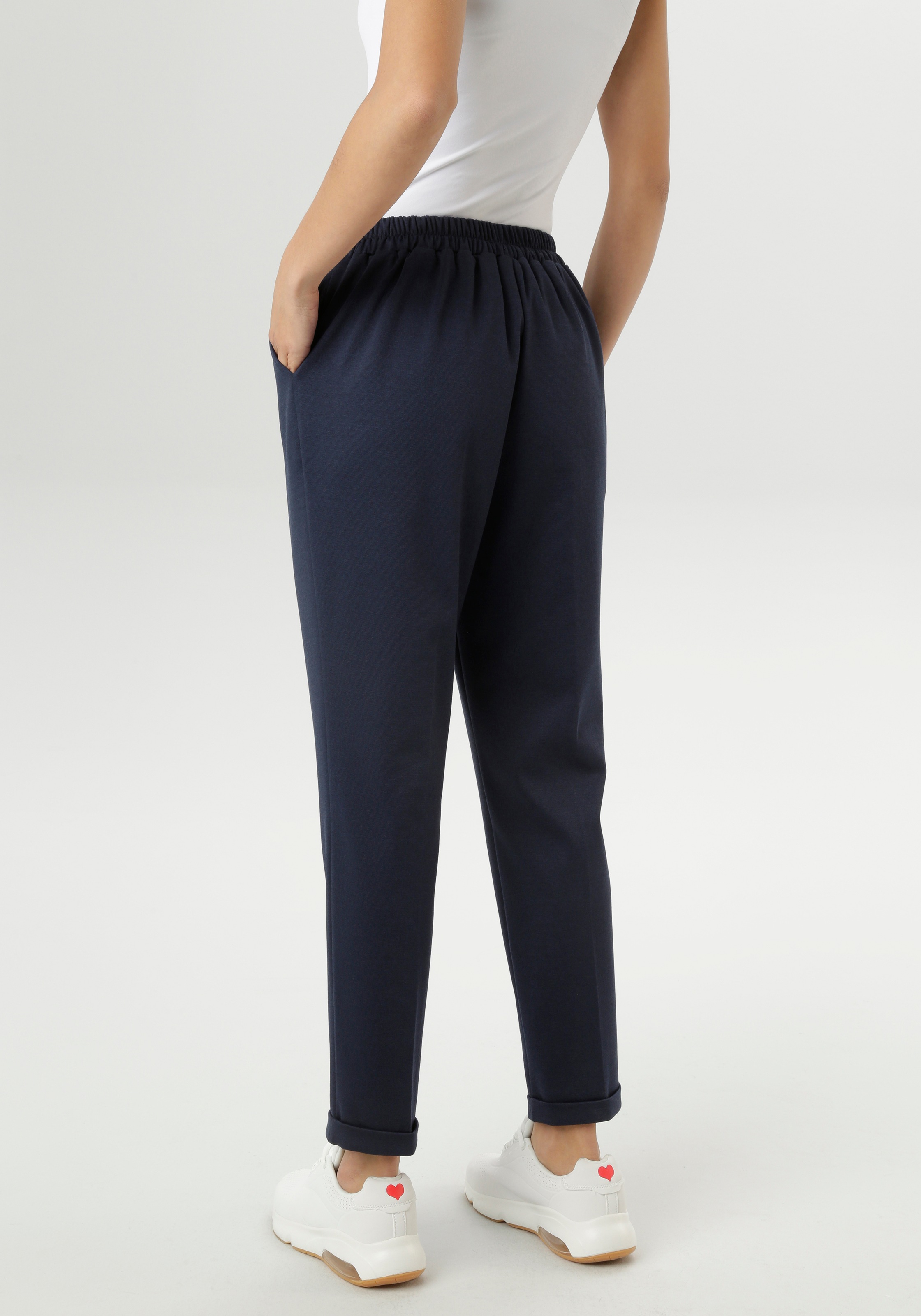 Aniston SELECTED Schlupfhose, mit Bundfalten günstig online kaufen