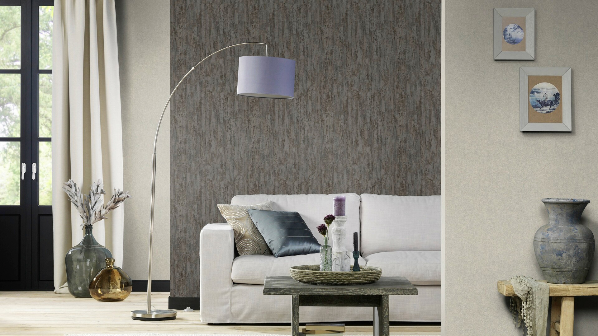 Rasch Vliestapete »Composition« mit Birkenmuster