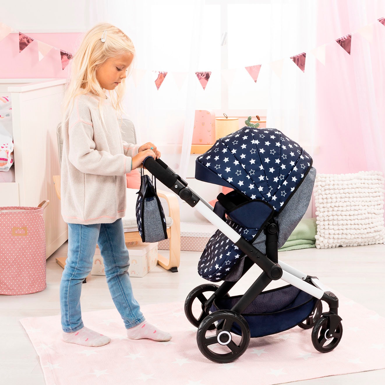 Bayer Kombi-Puppenwagen »Xeo, blau«