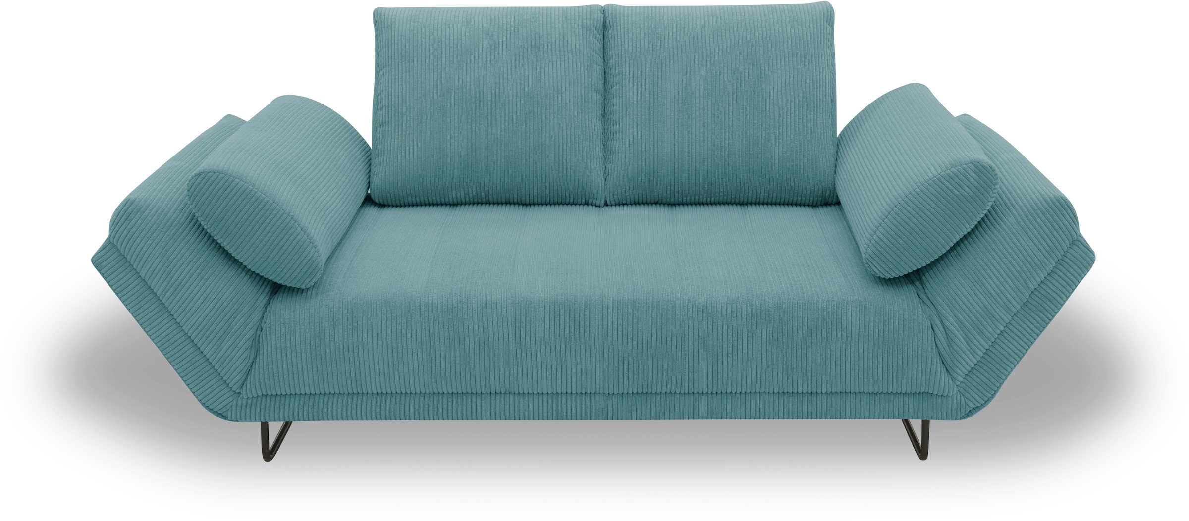 Home affaire Schlafsofa "Jadelyn mit klappbaren Armlehnen, Bettsofa mit Fed günstig online kaufen