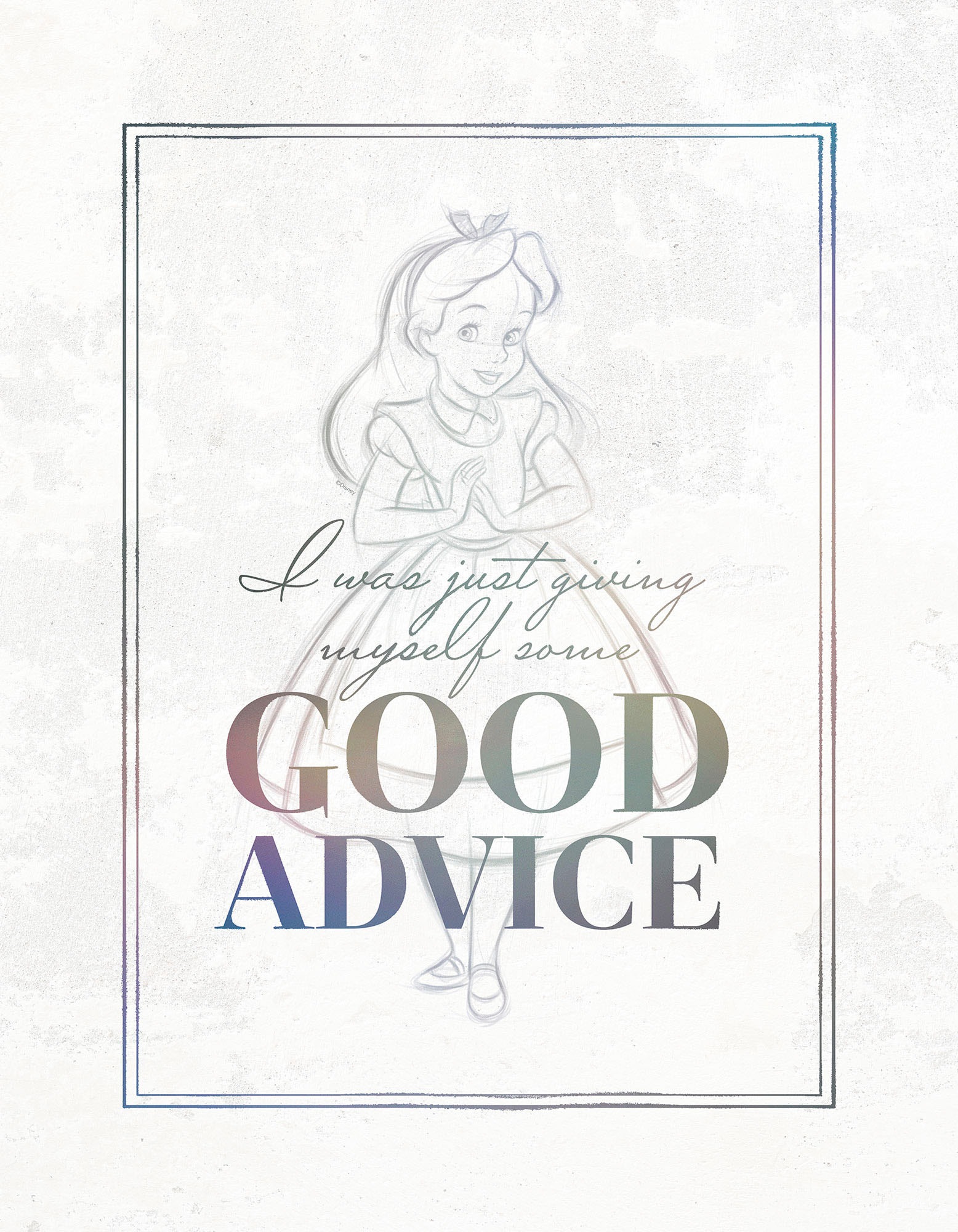 Komar Leinwandbild "Alice Just Saying - Größe 30 x 40 cm" Disney 30 x 40 cm günstig online kaufen