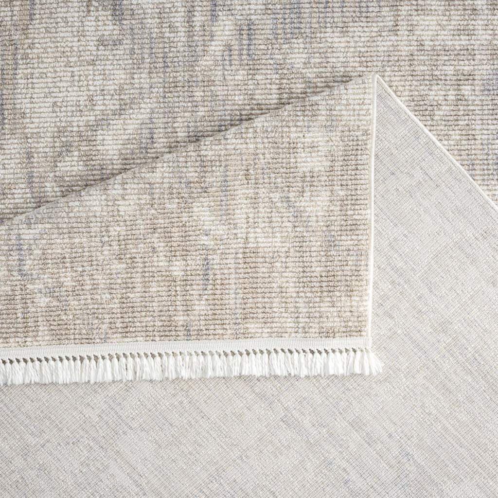 Carpet City Teppich »CLASICO 9150«, rechteckig, Kurzflor, Fransen, Meliert, Boho-Stil, Wohnzimmer