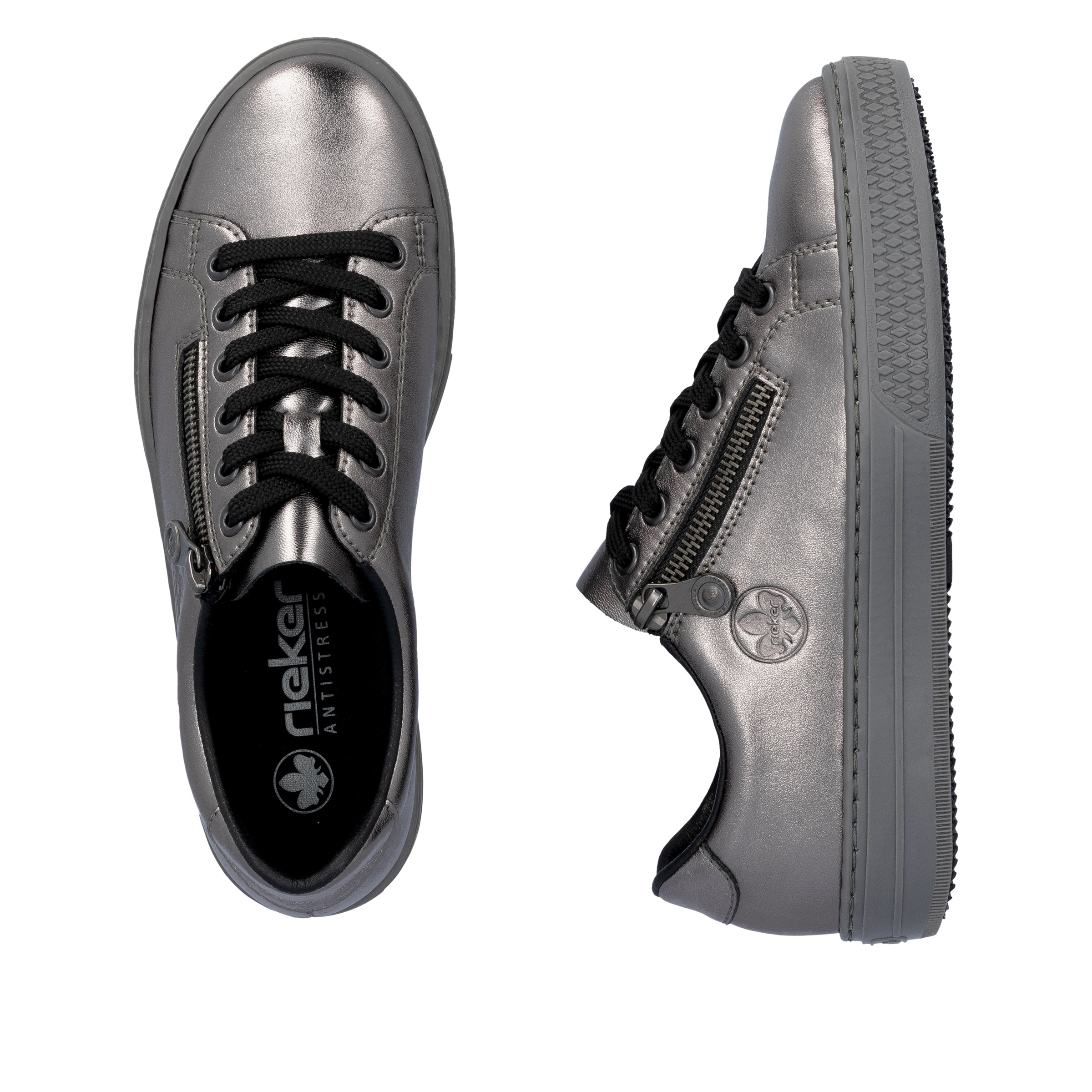 Rieker Sneaker, mit Memosoft-Innensohle, Freizeitschuh, Halbschuh, Schnürschuh