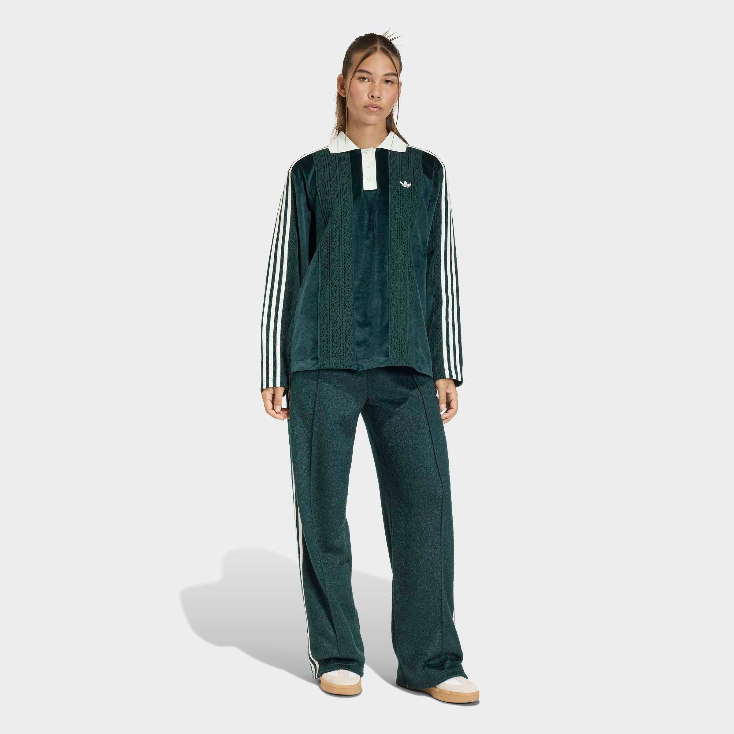 adidas Originals Langarmshirt »ADIDAS ORIGINALS WINTERISED LONGSLEEVE TRIKOT« Winterised Fußballtrikot, Mischung aus Velours und Häkelstoff