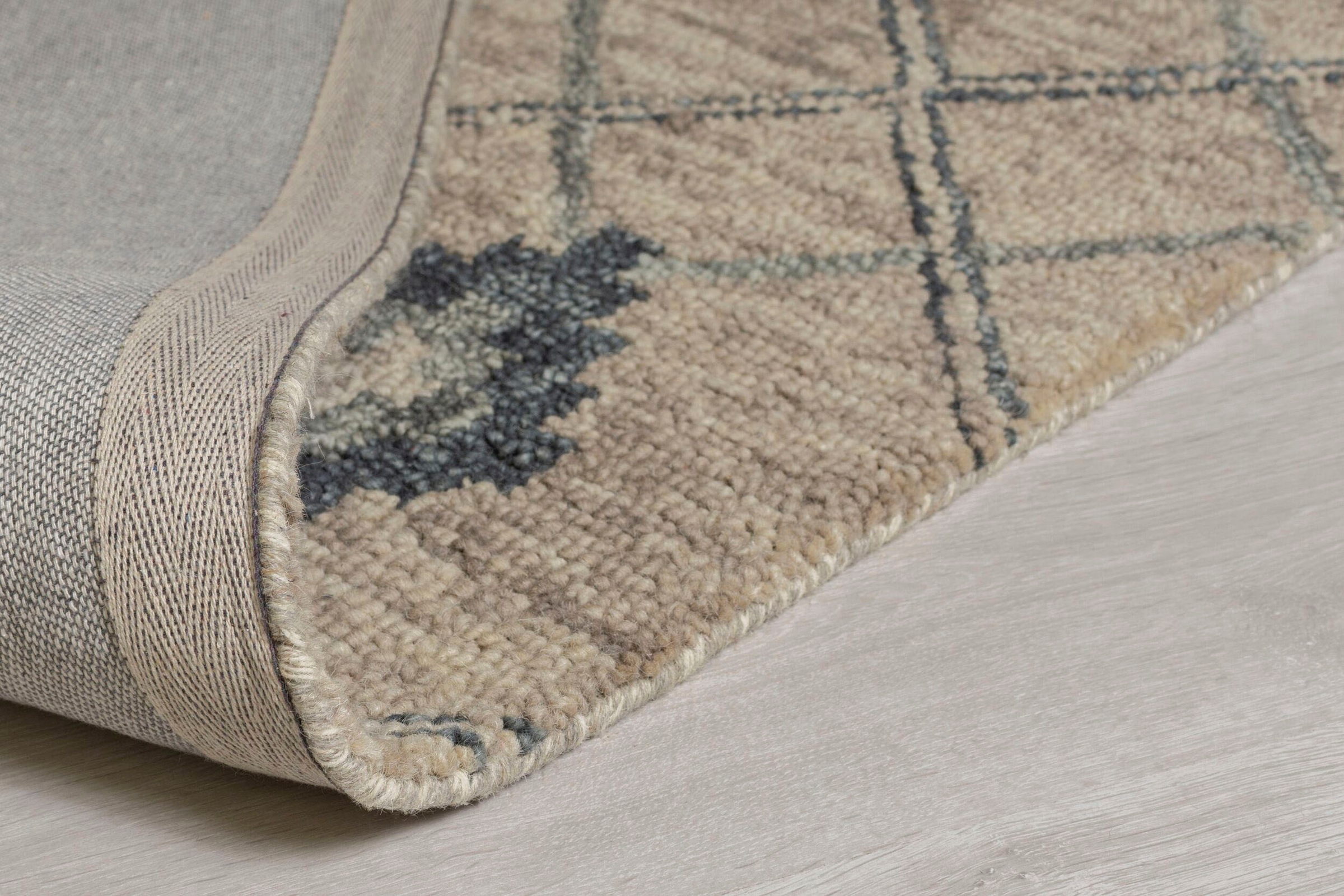 FLAIR RUGS Wollteppich »Diego«, rechteckig, fußbodenheizungsgeeignet, aus 100% Wolle, mit Quasten, Boho Look