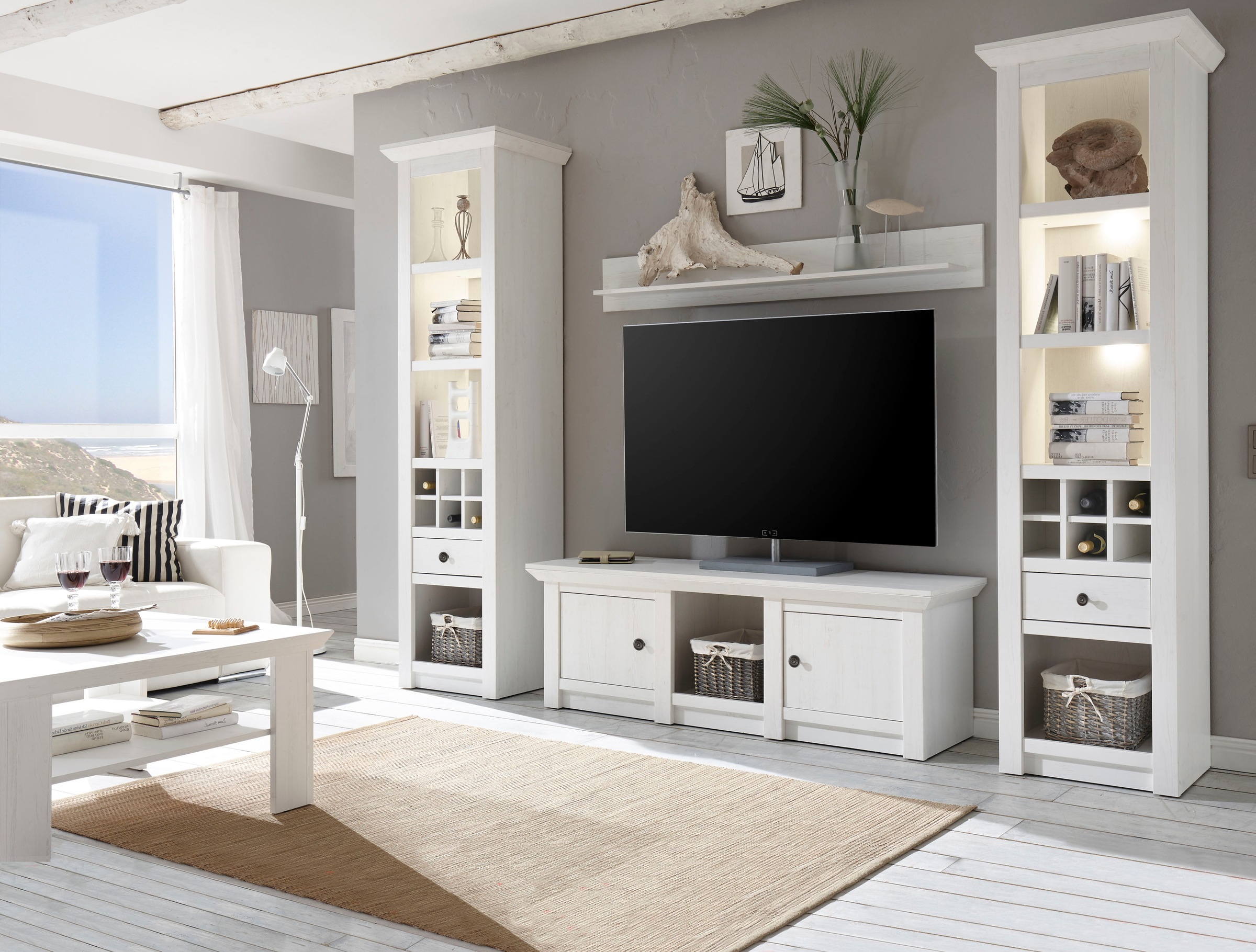 Home affaire Wohnwand "California" Set, 4 Stk. tlg. günstig online kaufen