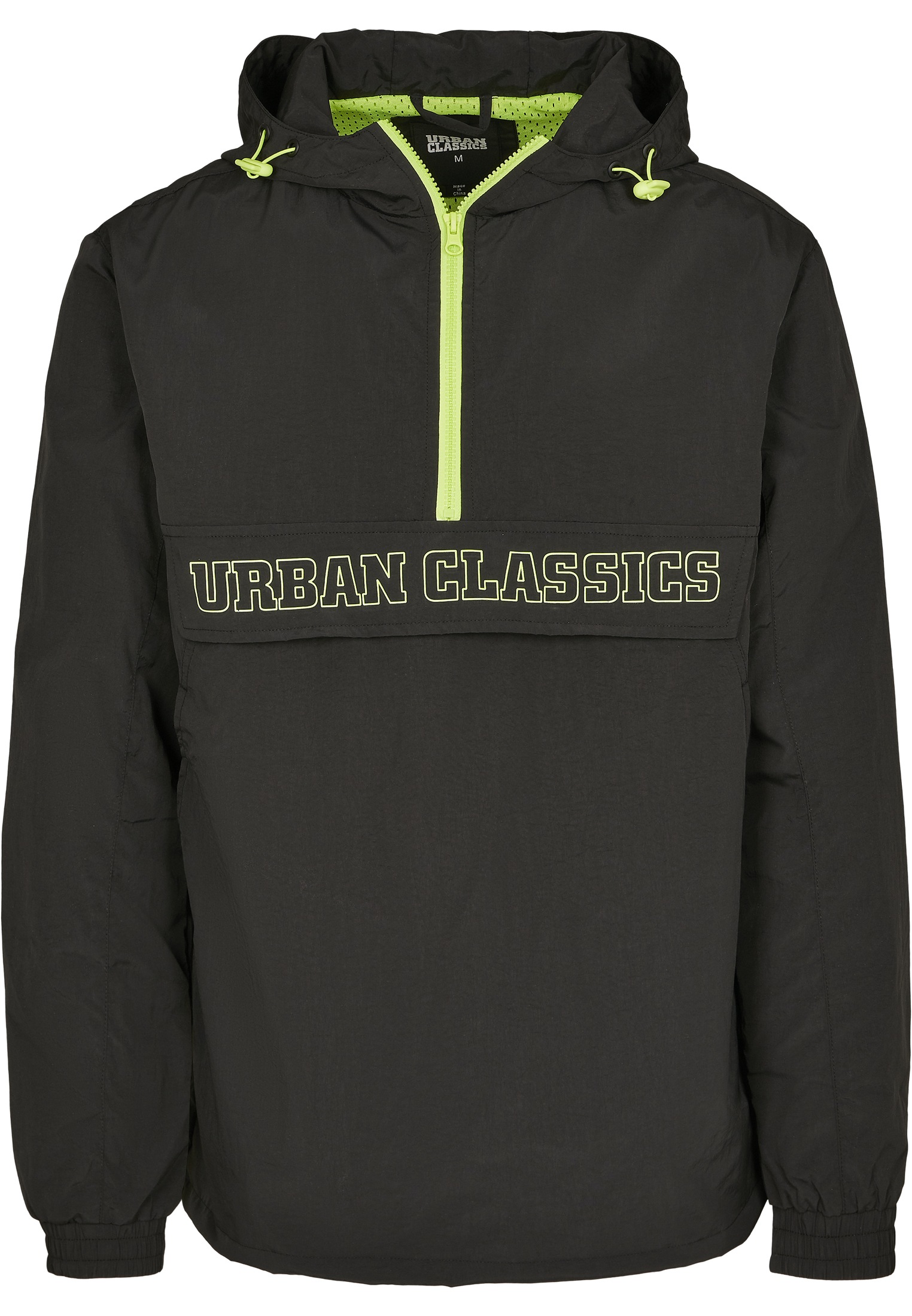 URBAN CLASSICS Anorak »Urban Classics Herren Contrast Pull Over Jacket«, (1 St.), mit Kapuze