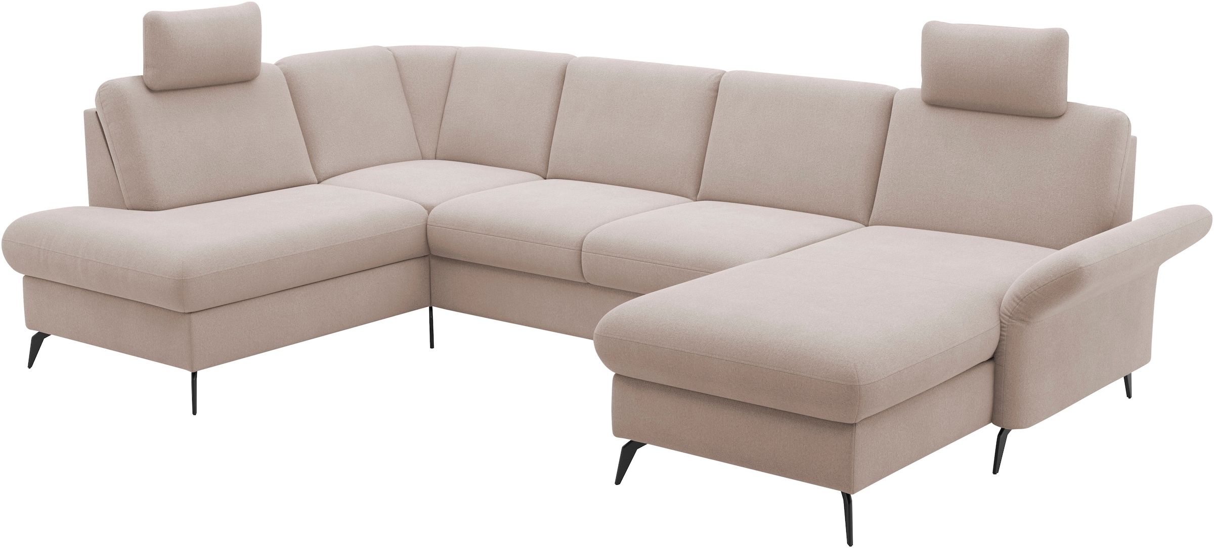 Home affaire Wohnlandschaft »Rochelle«, optional: Armteilverstellung, klappbar, Bettkasen