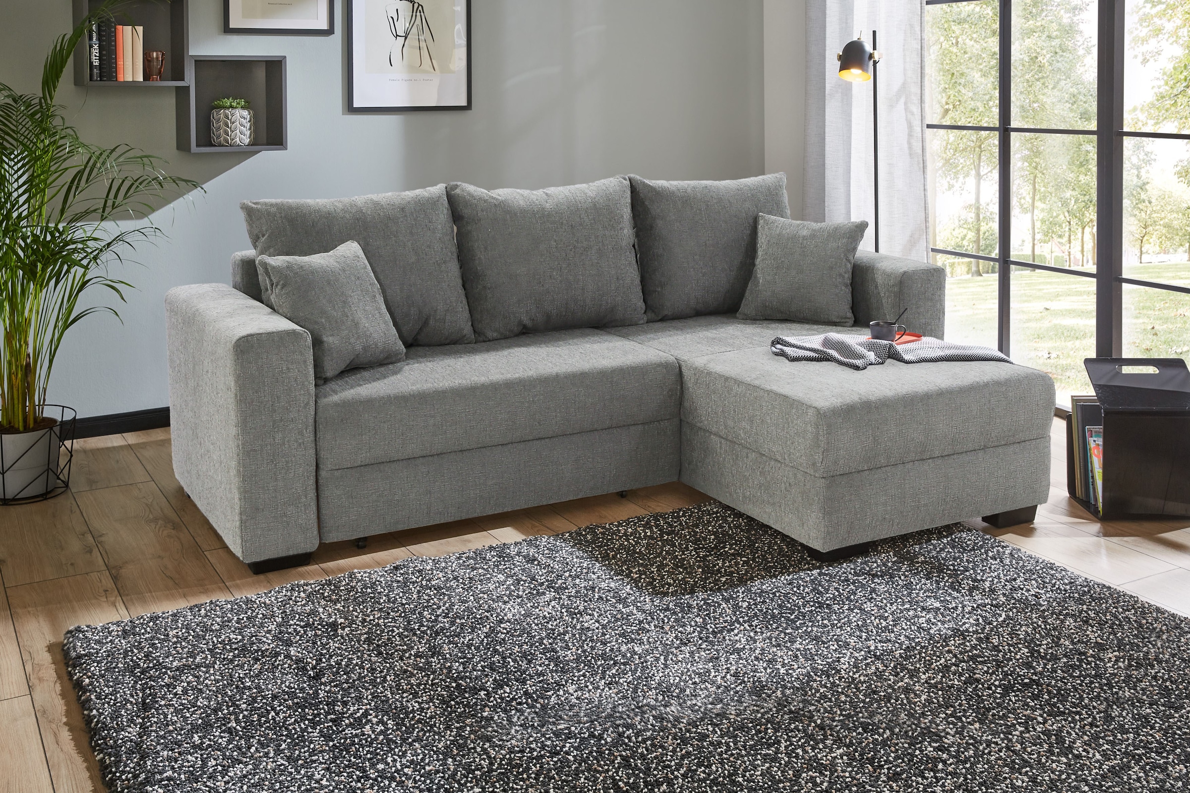 Jockenhöfer Gruppe Ecksofa "Elmau, L-Form, Breite 235cm", inkl. Bettfunktio günstig online kaufen