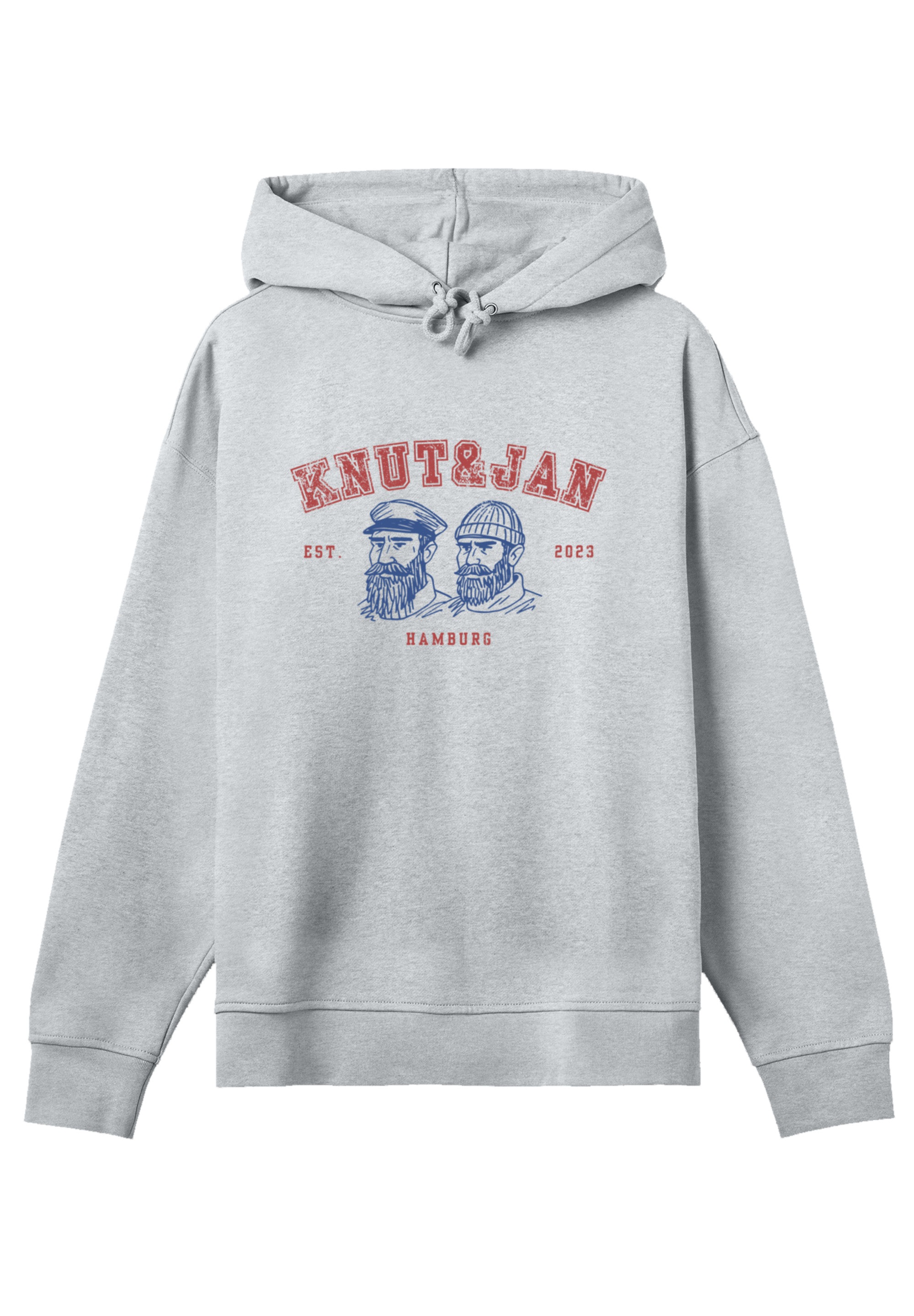 F4NT4STIC Kapuzenpullover »Oversized Shirt Knut & Jan Vintage Seemänner«, Premium Qualität, Knut & Jan Hamburg