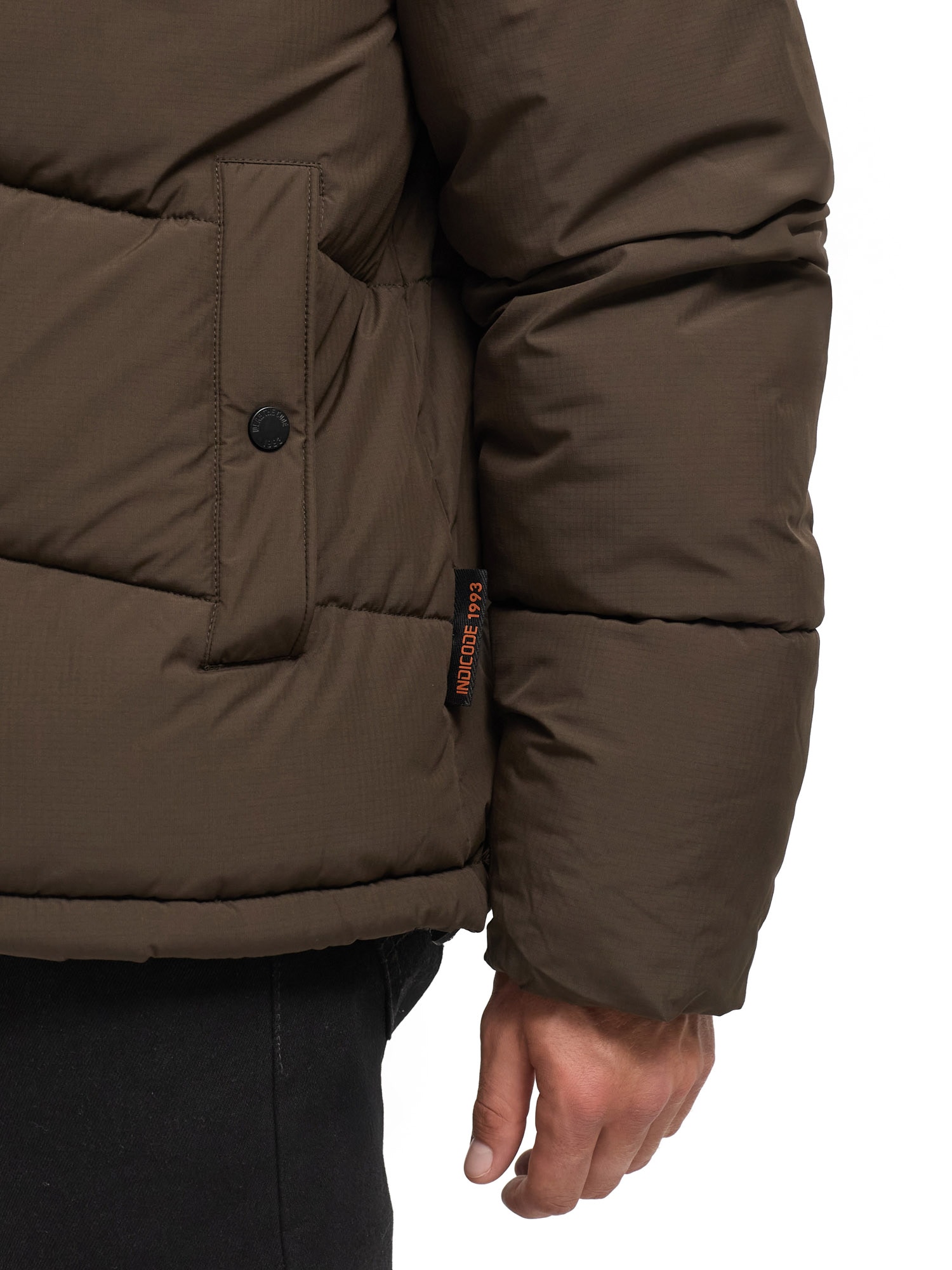 Indicode Steppjacke »INLaurill« mit Kapuze Kunstfaser, regular fit