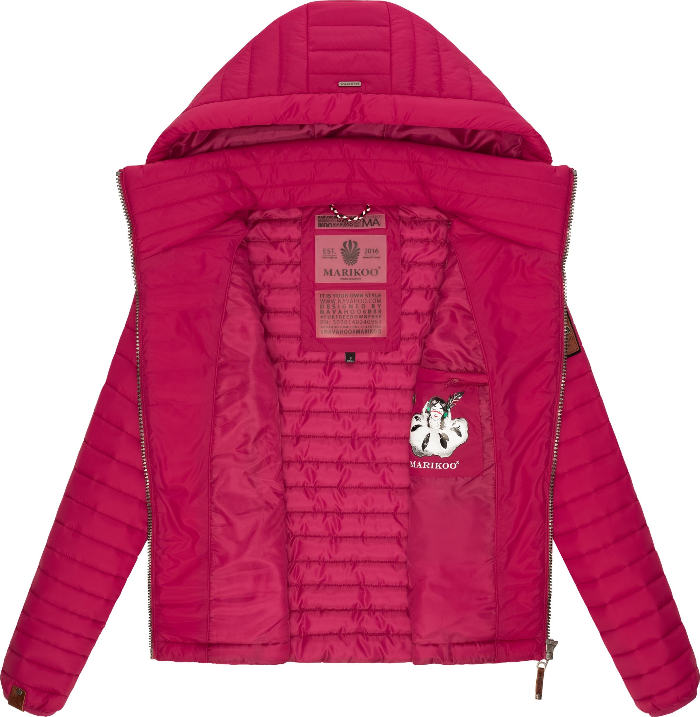 Marikoo Steppjacke mit stylische Kapuze, | mit »Löwenbaby«, BAUR für bestellen Übergangsjacke Kapuze abnehmbarer