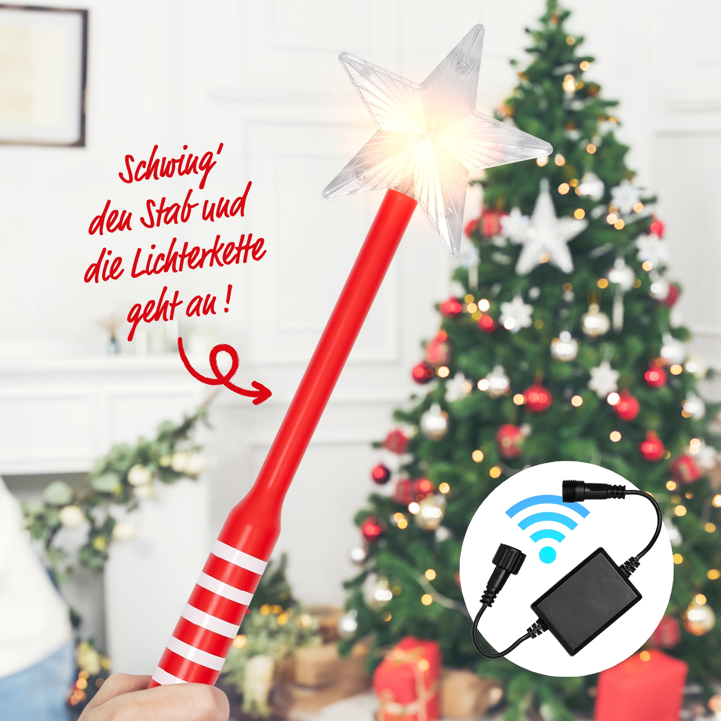 BONETTI Schalter 1 Stk. tlg. Zauberstab für Lichterketten