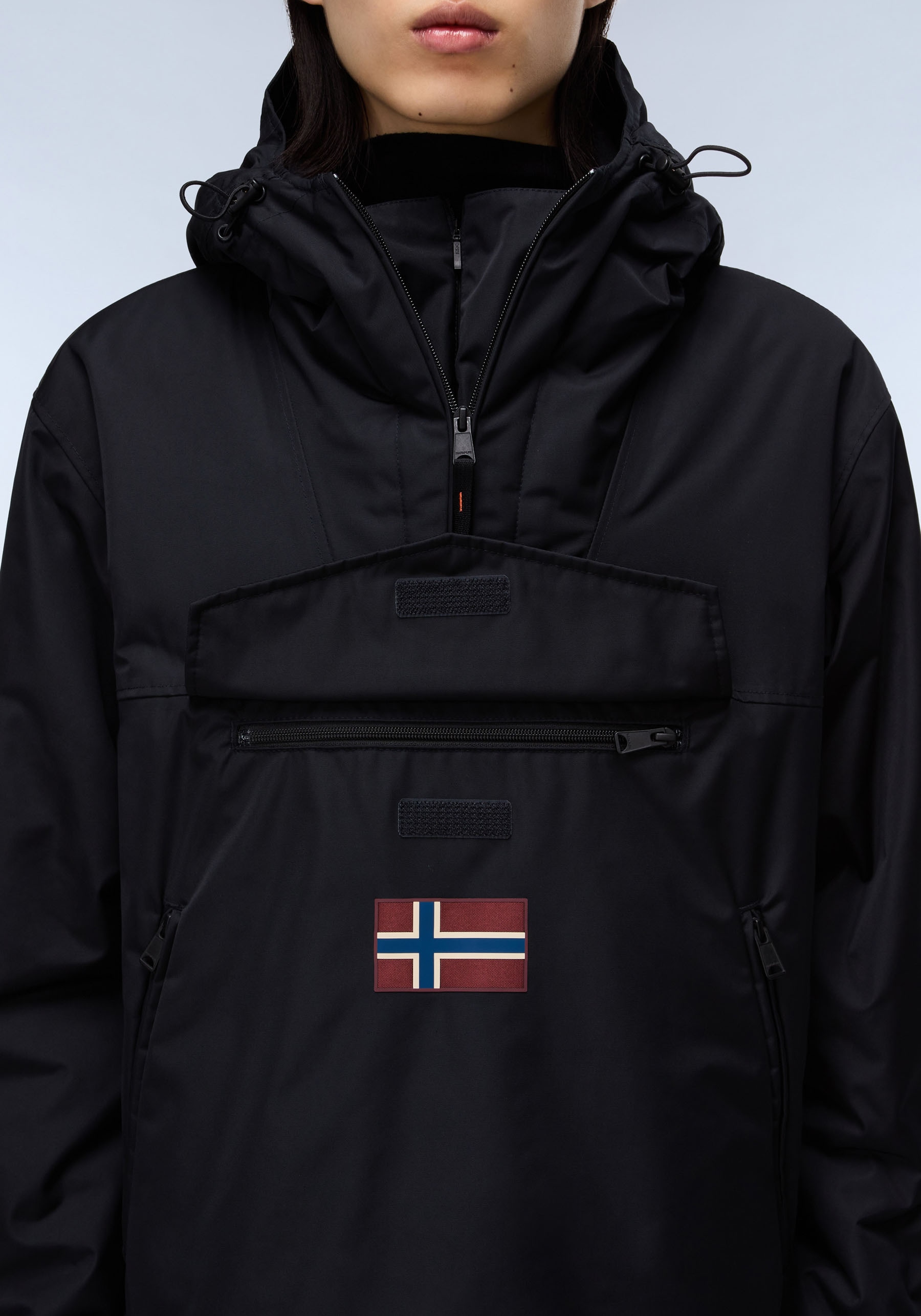 Napapijri Anorak »RAINFOREST«, mit Kapuze, regular fit, mit seitlichen Reißverschluss, Belüftungsösen