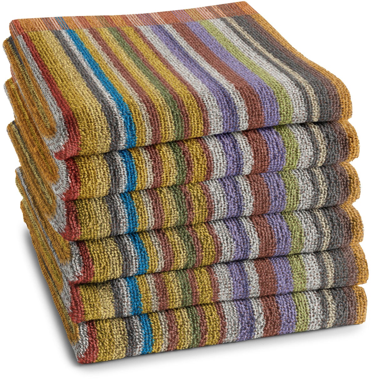 DDDDD Geschirrtuch "DDDDD Küchenhandtuch Over the Rainbow 50x55 Terra (6er- günstig online kaufen