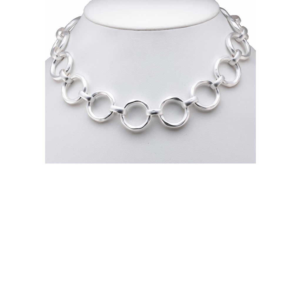 Firetti Collier »mit Ringen, rund, matt«