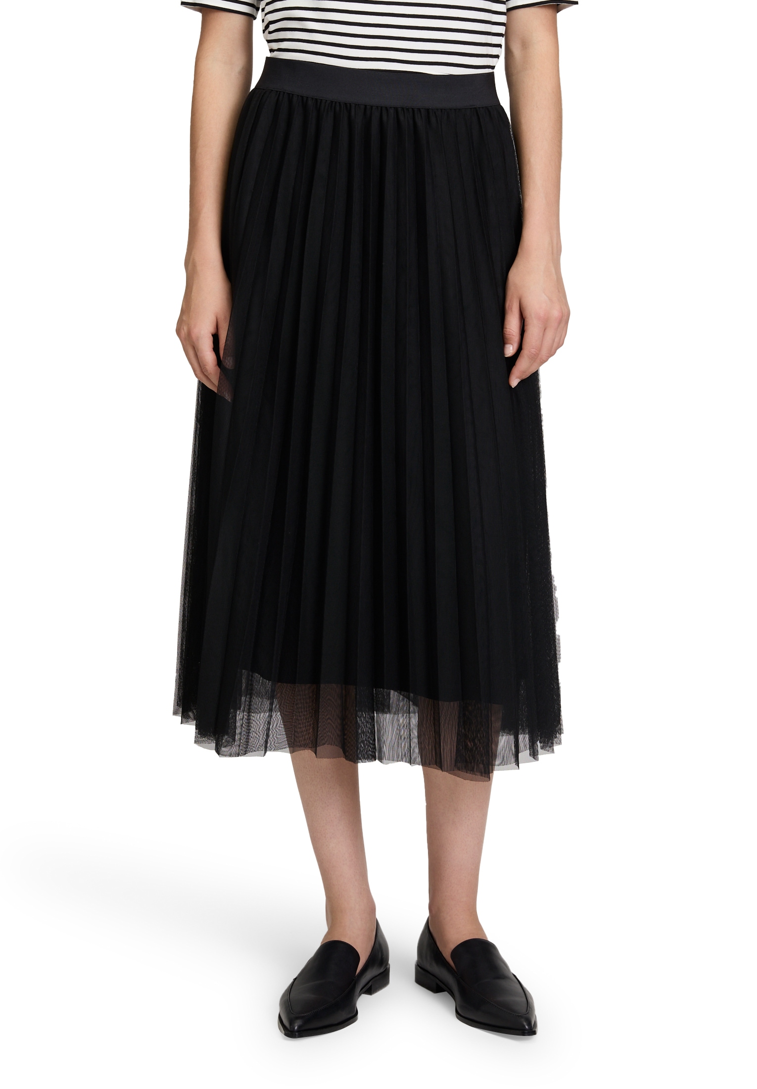 Betty&Co Midirock "Betty & Co Damen Midirock mit Plissee", Plissee günstig online kaufen