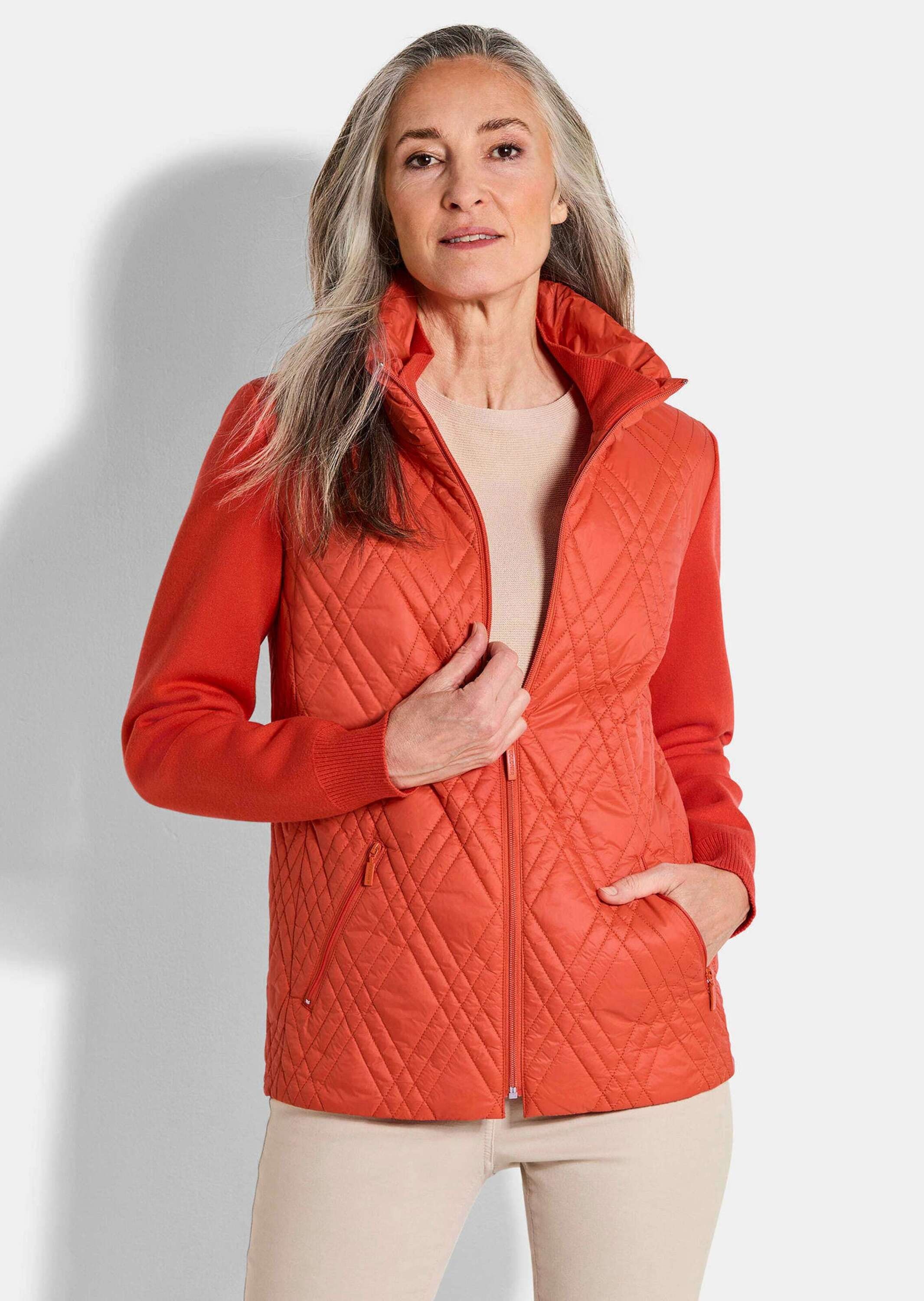 Thumbnail - GOLDNER Kurzjacke "Lässige Jacke mit Strick und Stepp" Steppjacke mit Strickärmeln