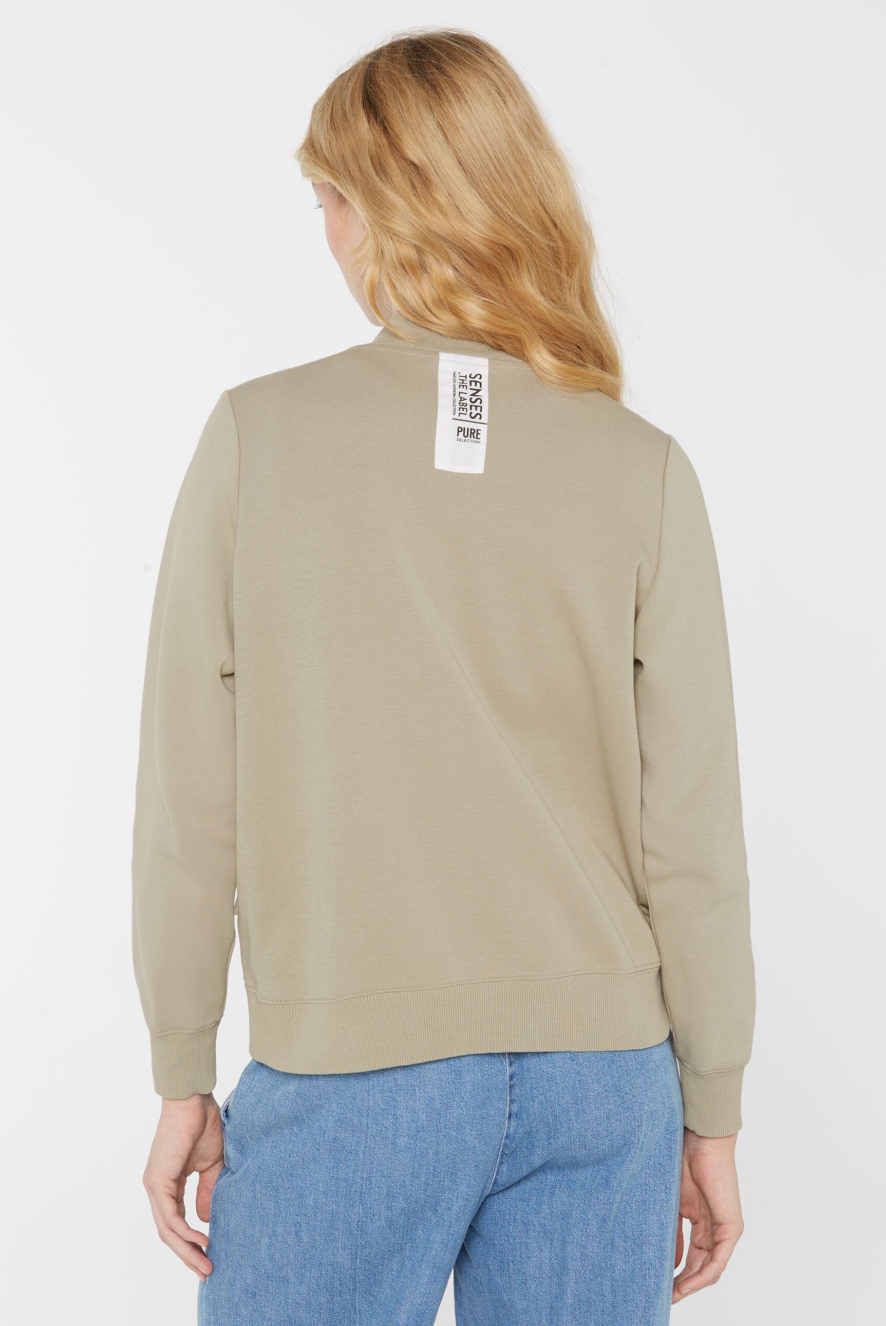 SENSES.THE LABEL Sweatjacke mit Baumwolle
