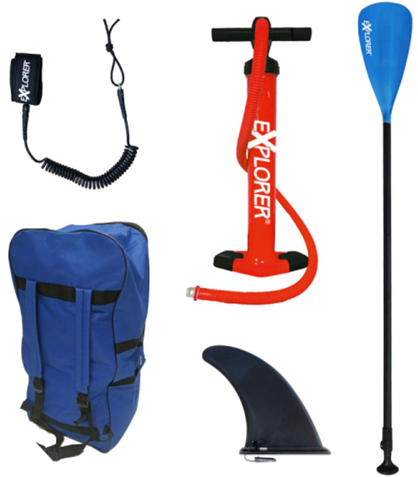 EXPLORER Inflatable SUP-Board »Sunshine 10.0«, (6 tlg., mit Paddel, Pumpe und Transportrucksack)