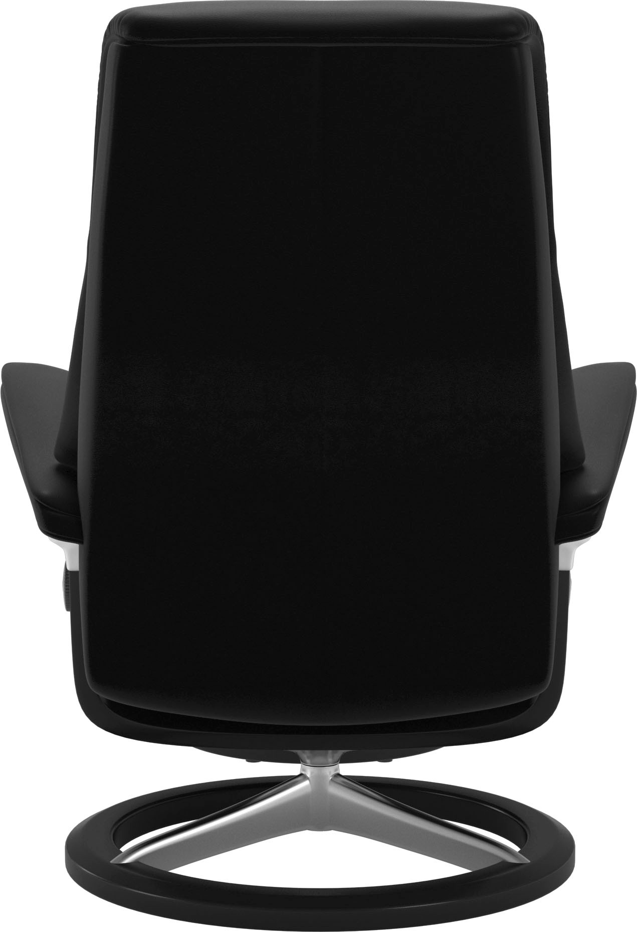 Stressless® Relaxsessel »View«, (Set, Relaxsessel mit Hocker), mit Signature Base, Größe S,Gestell Schwarz
