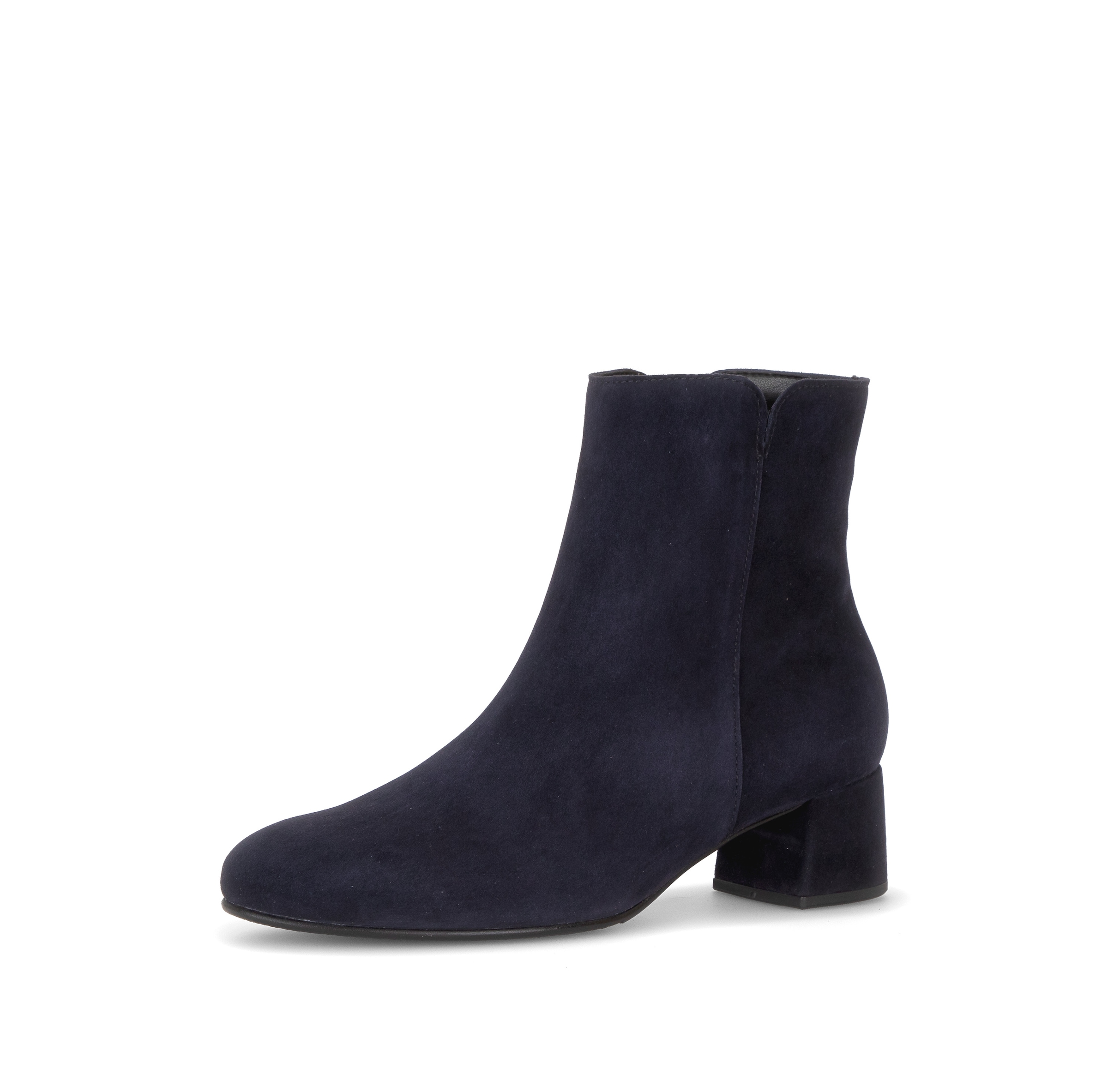 Gabor Stiefelette  Blockabsatz, Ankleboots mit praktischem Reißverschluss, schmale Form