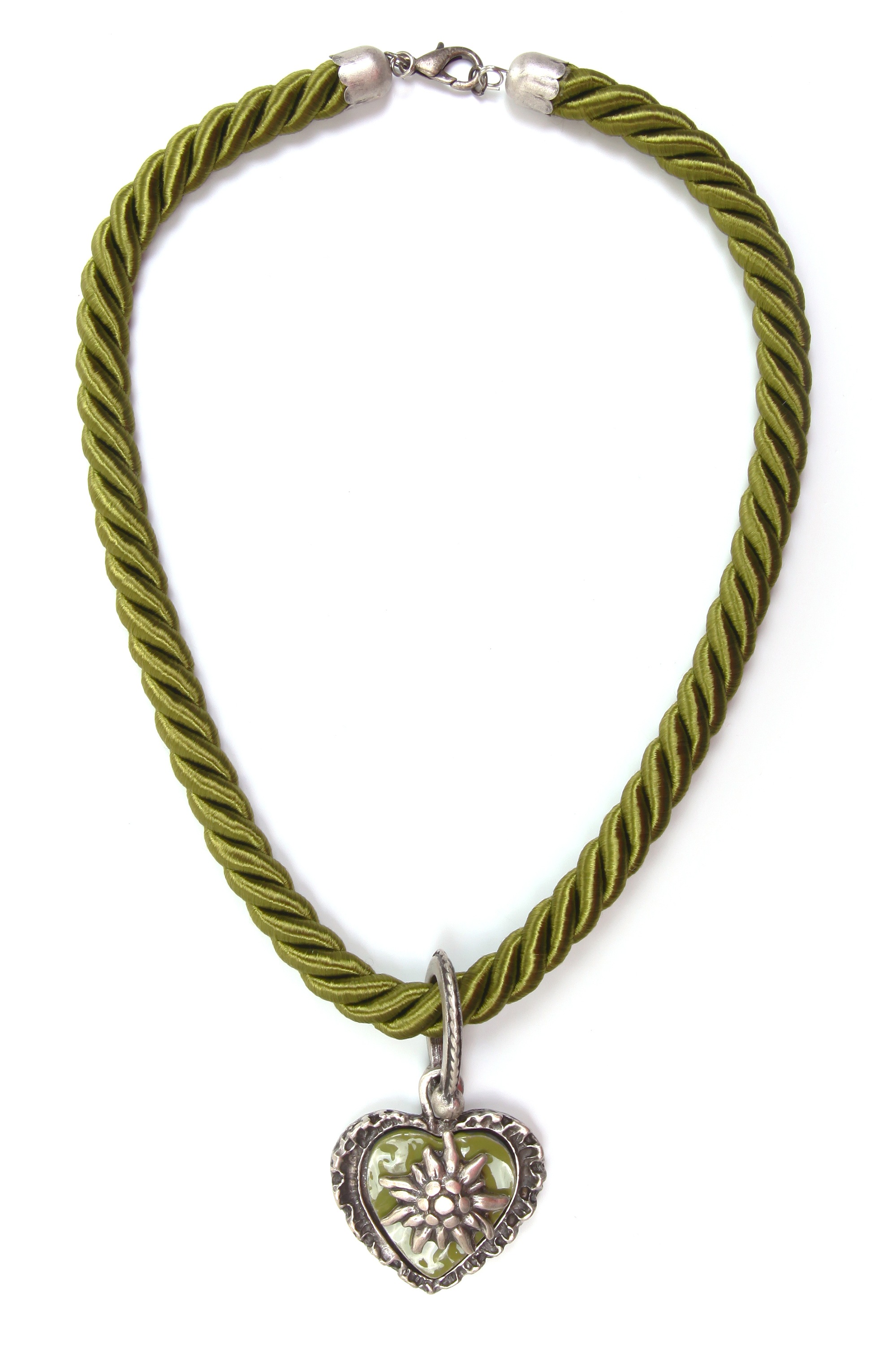 Allgäu Rebell Collier "Traudel", mit Herzanhänger