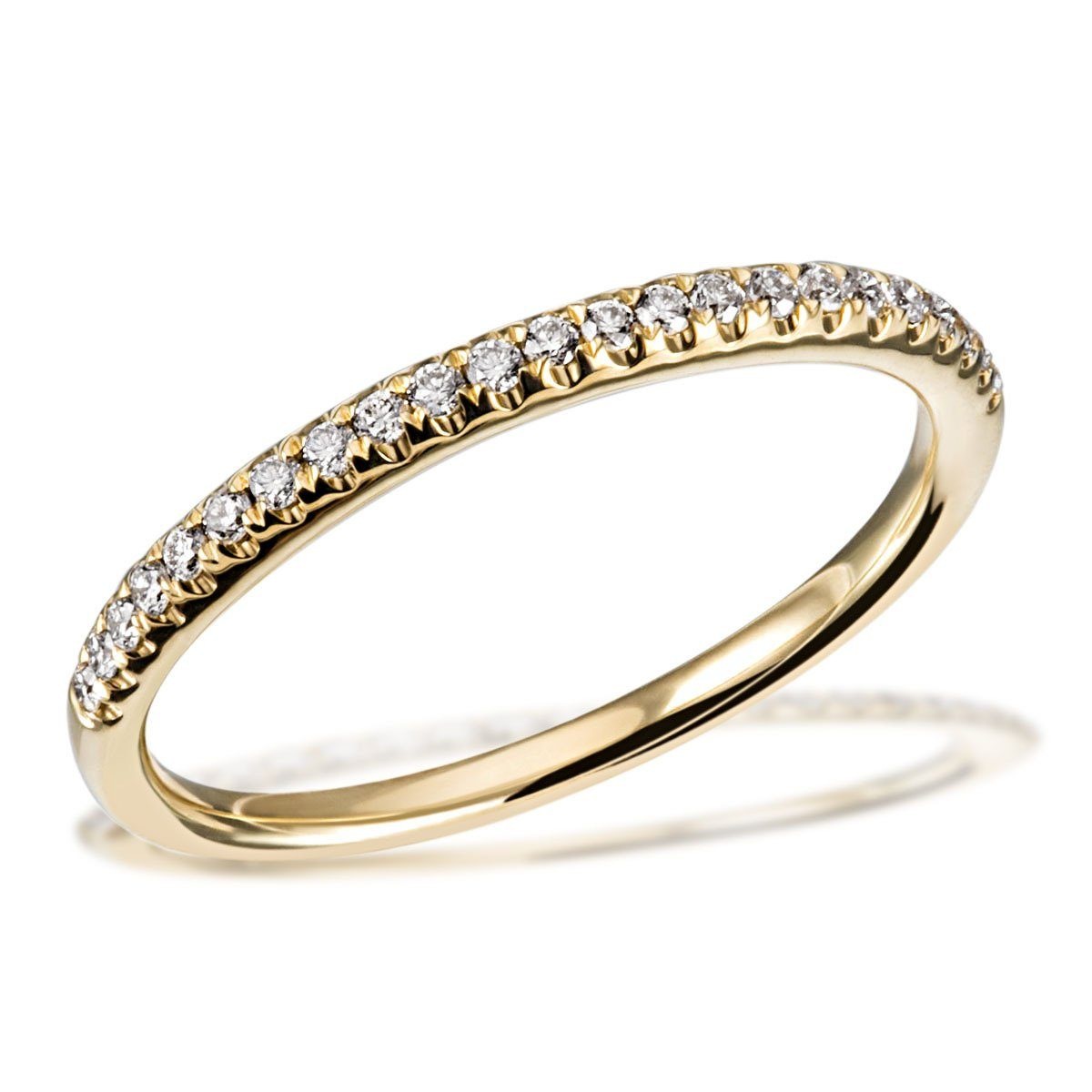 goldmaid Damenring Memoire 585/- Gelbgold 23 Brillanten 0 16 ct. SI/H