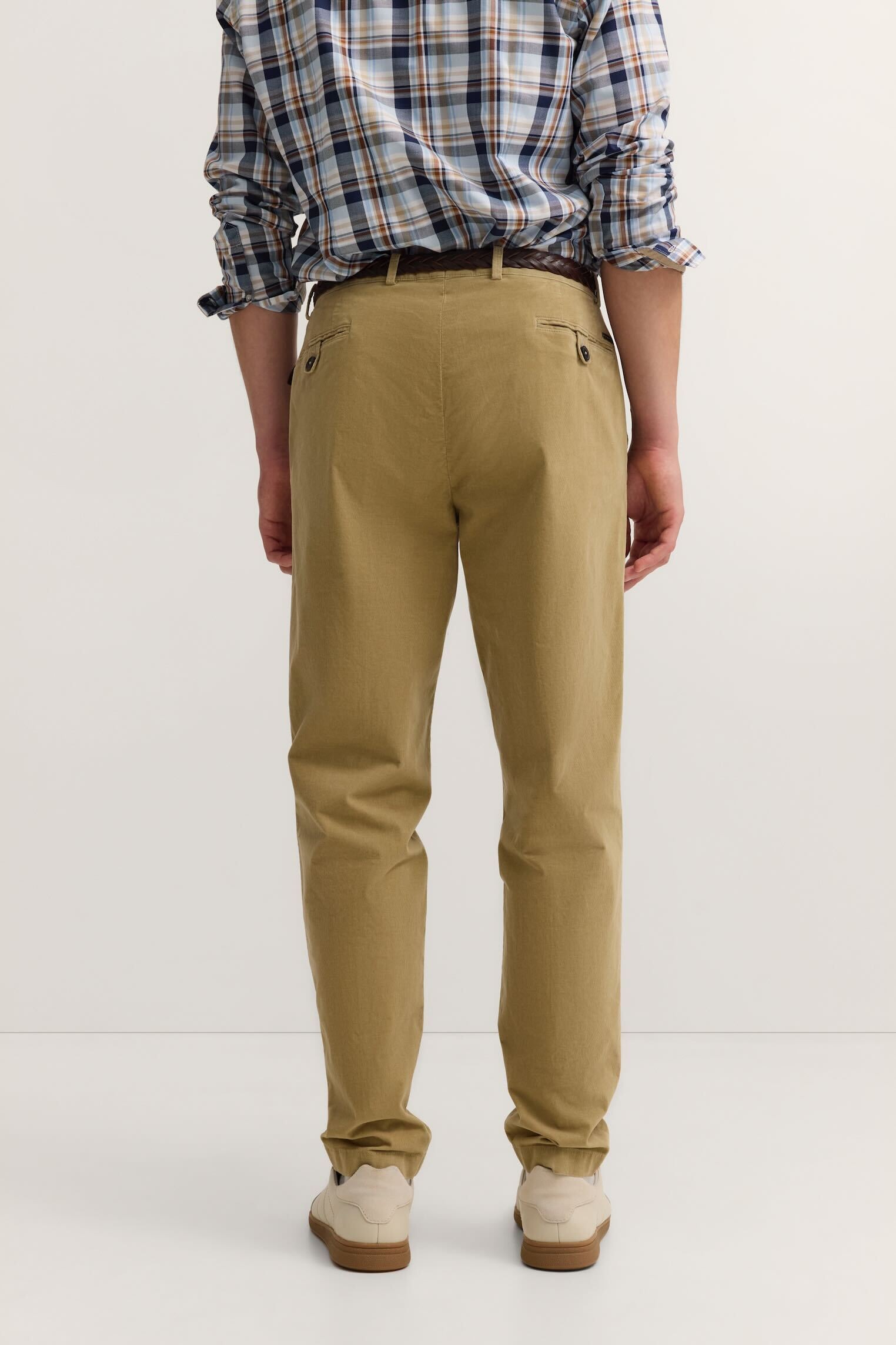 bugatti Bundfaltenhose "Tapered Fit" aus Luxury Pima Cotton Feincord günstig online kaufen