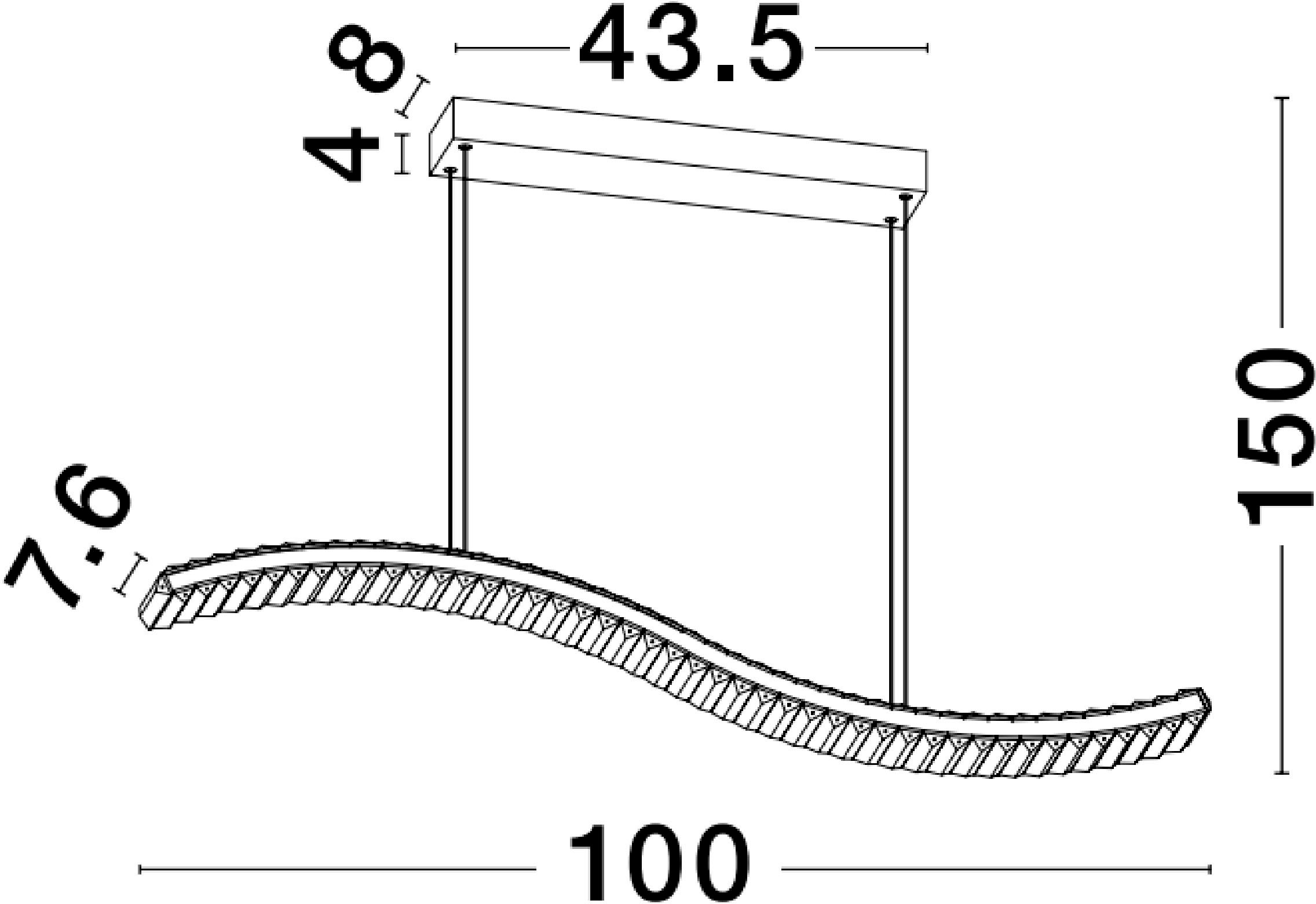 Nova Luce LED-Hängeleuchte »AURELIA« LED-Modul 1 Stk. Warmweiß
